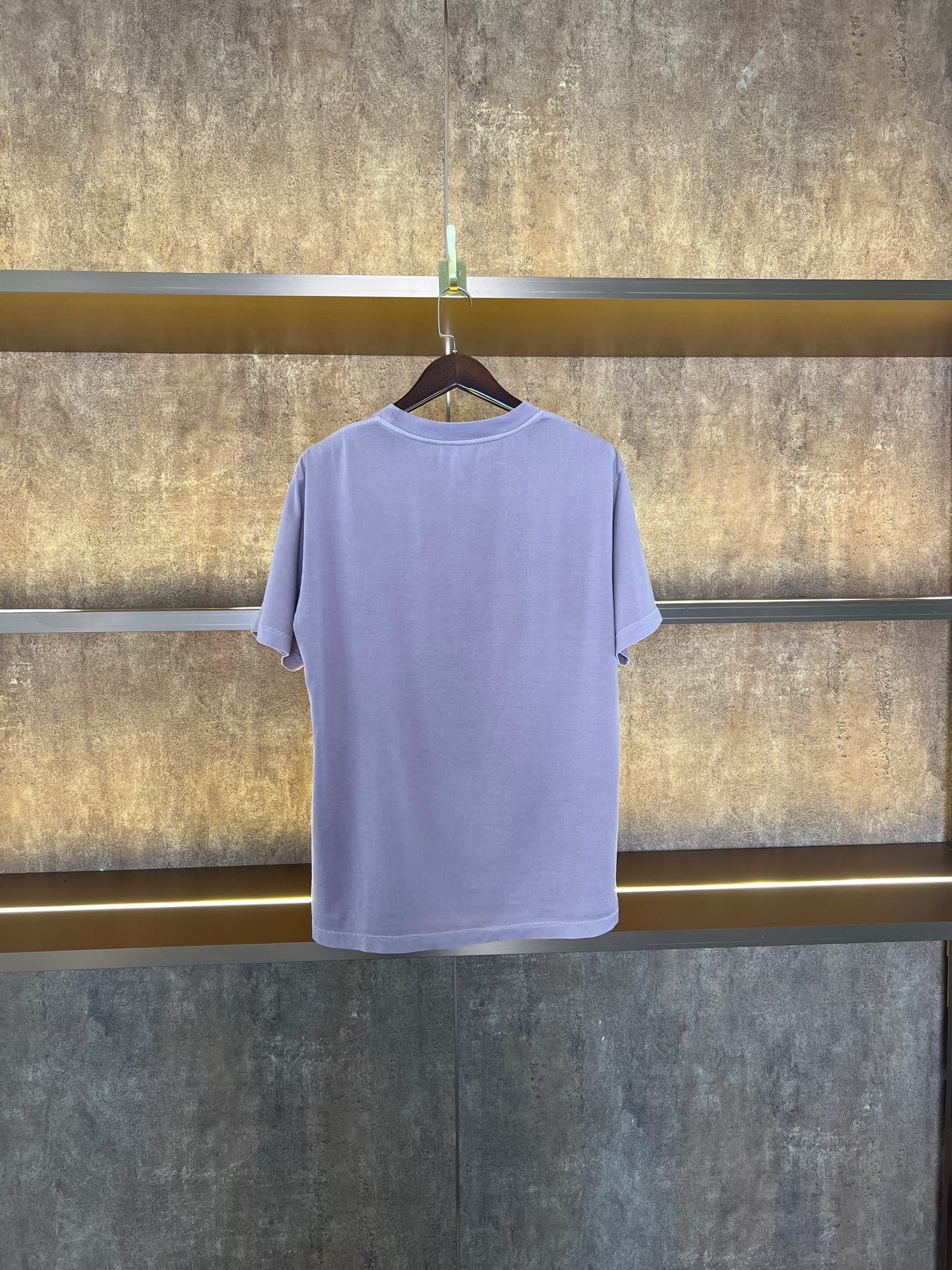 Louis Vuitton New Light Pink Leather Label Tee — front