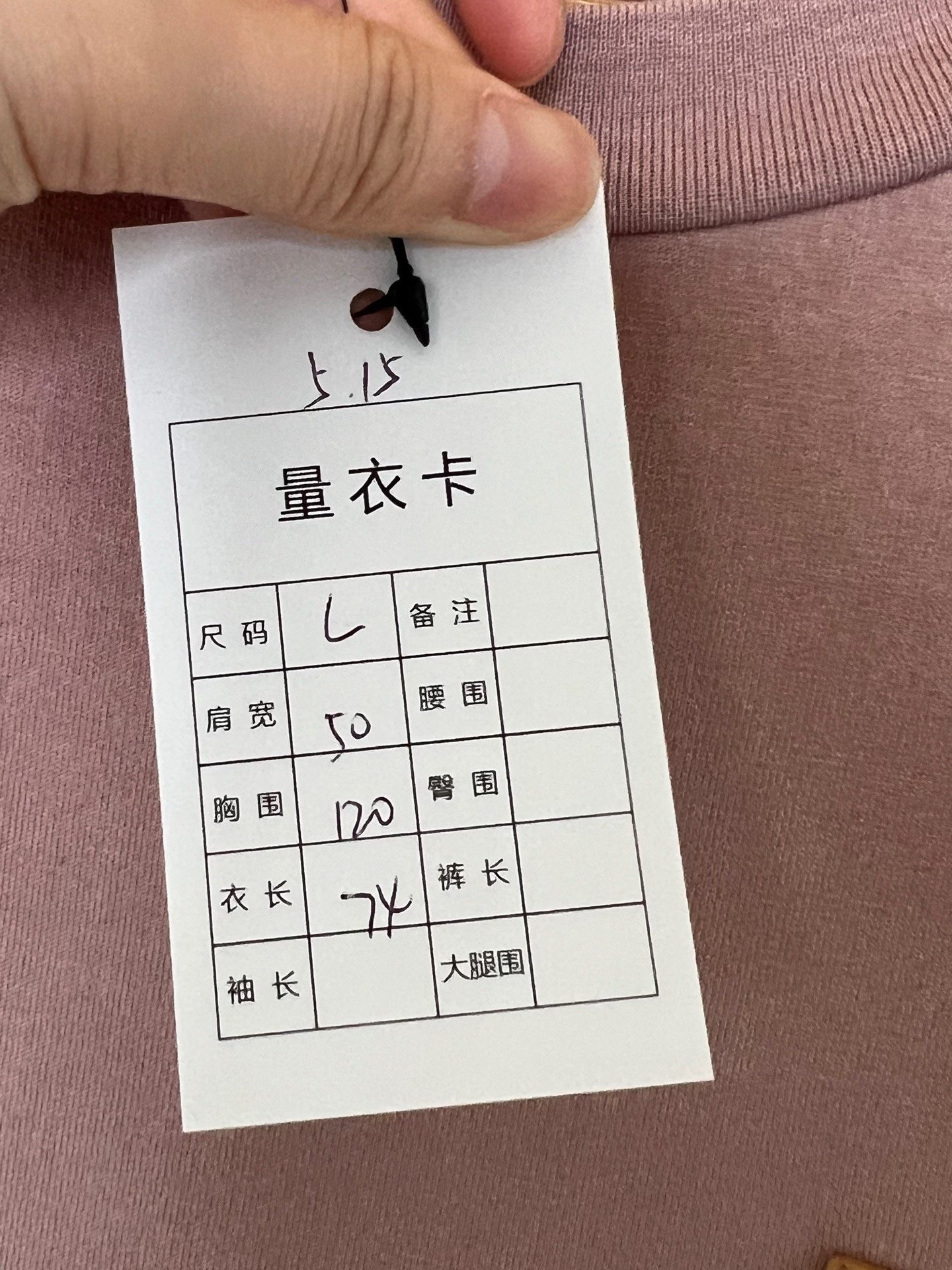 Louis Vuitton New Light Pink Leather Label Tee — label