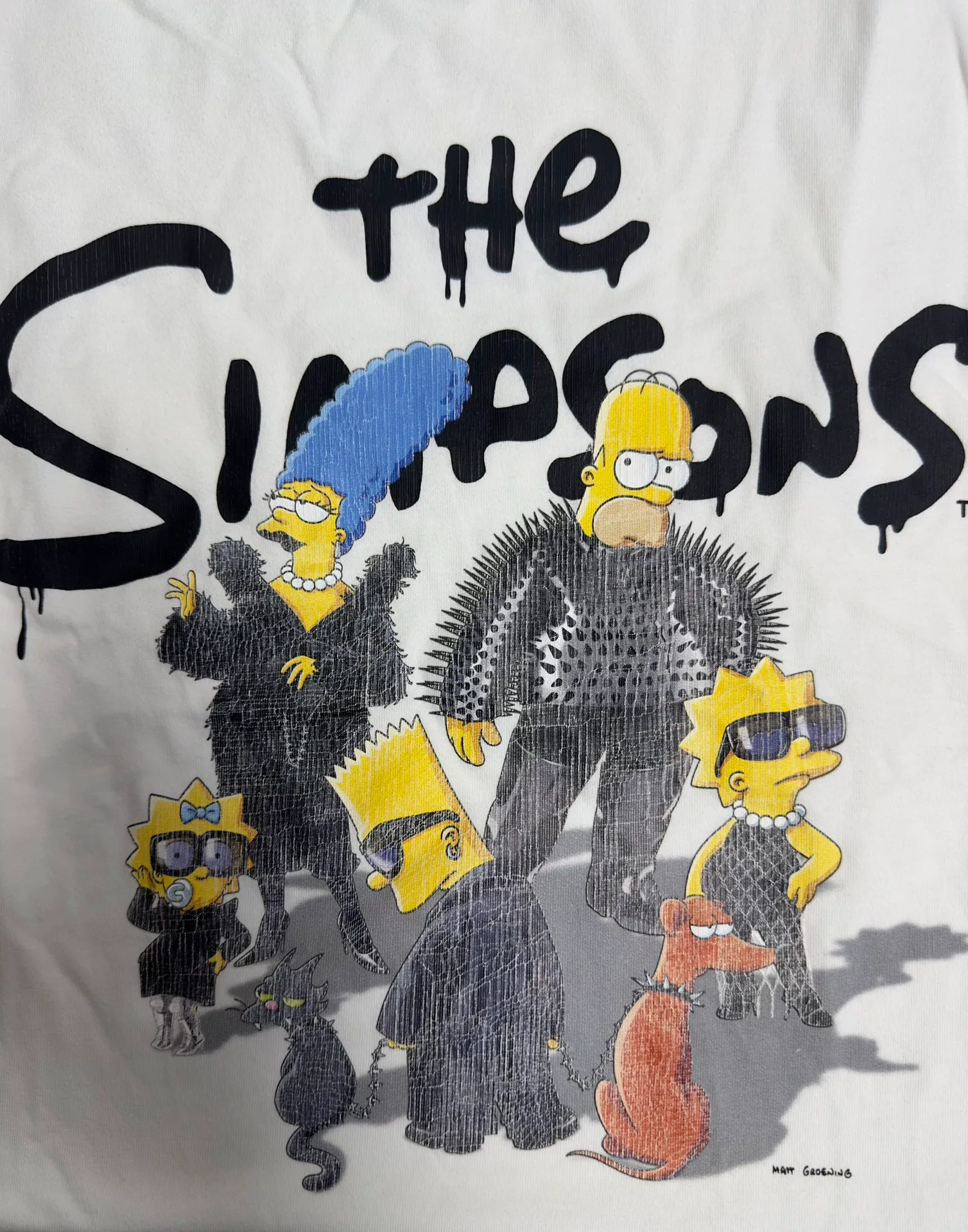 Balenciaga The Simpsons Print Round-Neck T-Shirt — detail