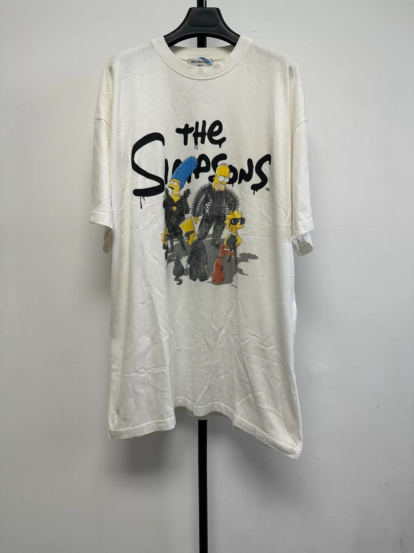 Balenciaga The Simpsons Print Round-Neck T-Shirt