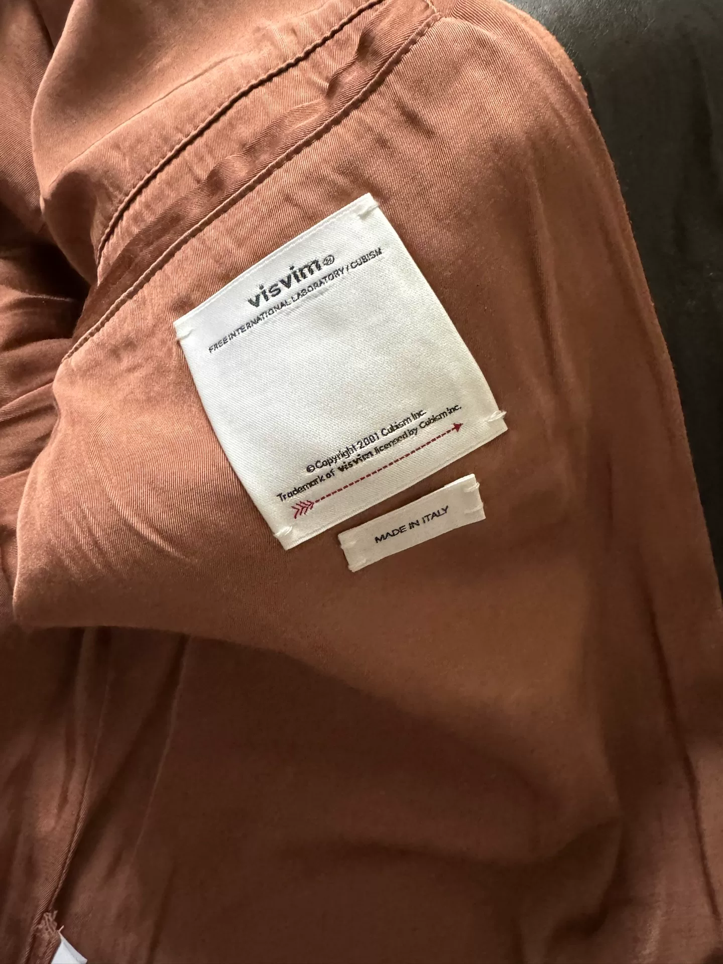 VISVIM 23AW UNO RIDERS JKT — label
