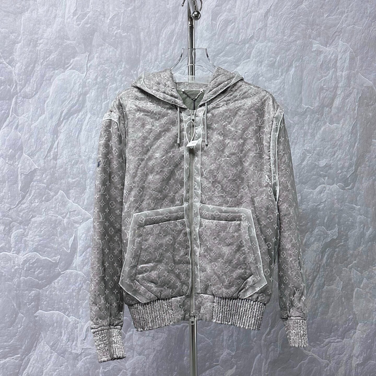 Louis Vuitton Organza Monogram Hooded Jacket