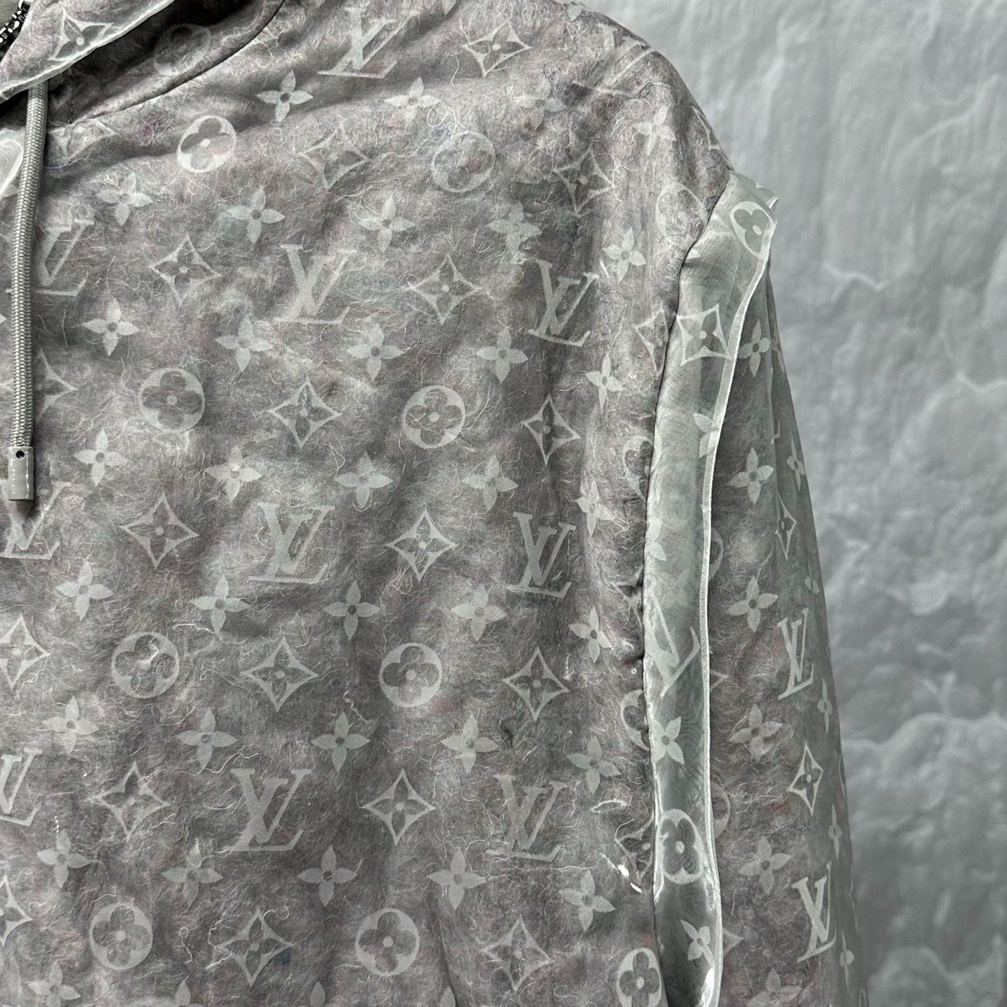 Louis Vuitton Organza Monogram Hooded Jacket — detail