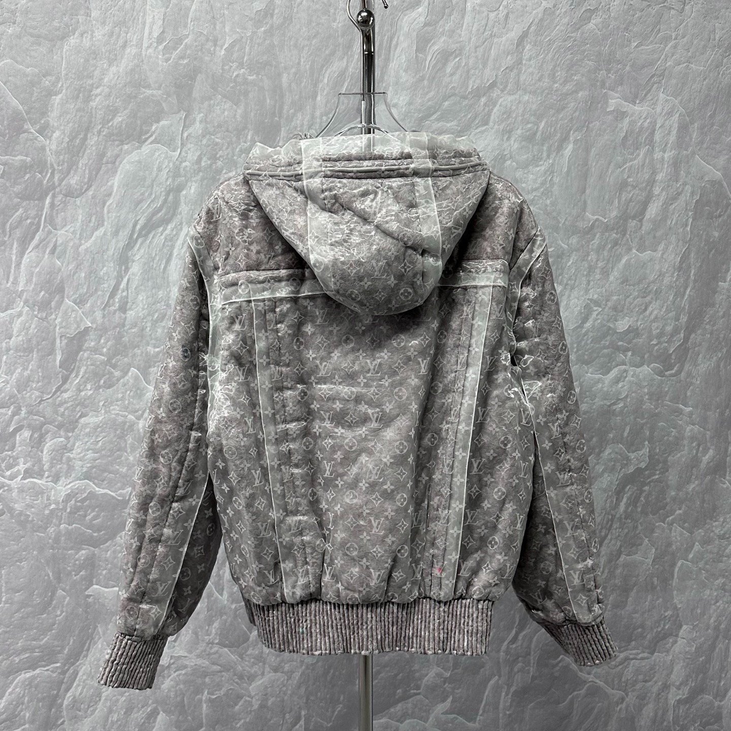 Louis Vuitton Organza Monogram Hooded Jacket — back