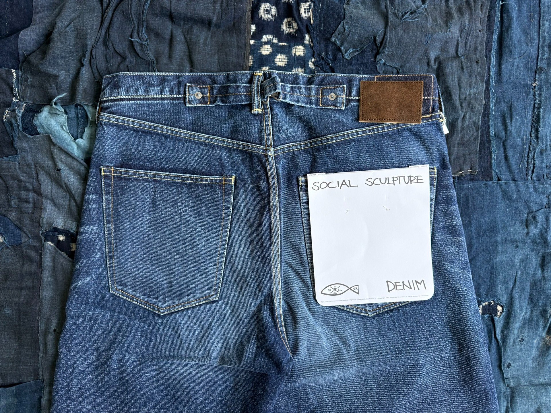 Visvim Social Sculpture 01 Wide Jeans — back