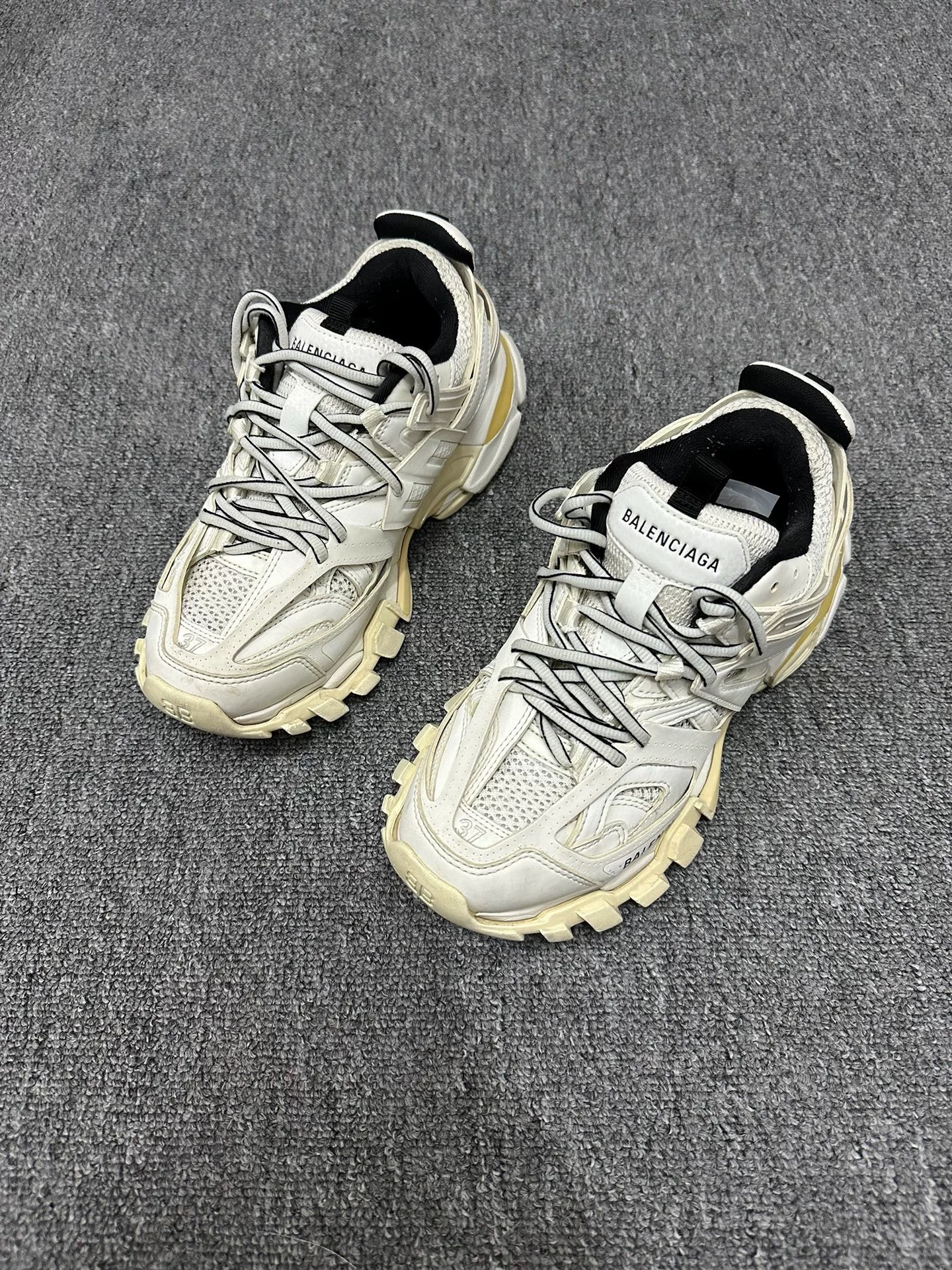 Balenciaga Track Dad Shoes White — front