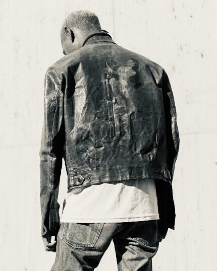 Yohji Yamamoto x Justin Davis Scarf — back