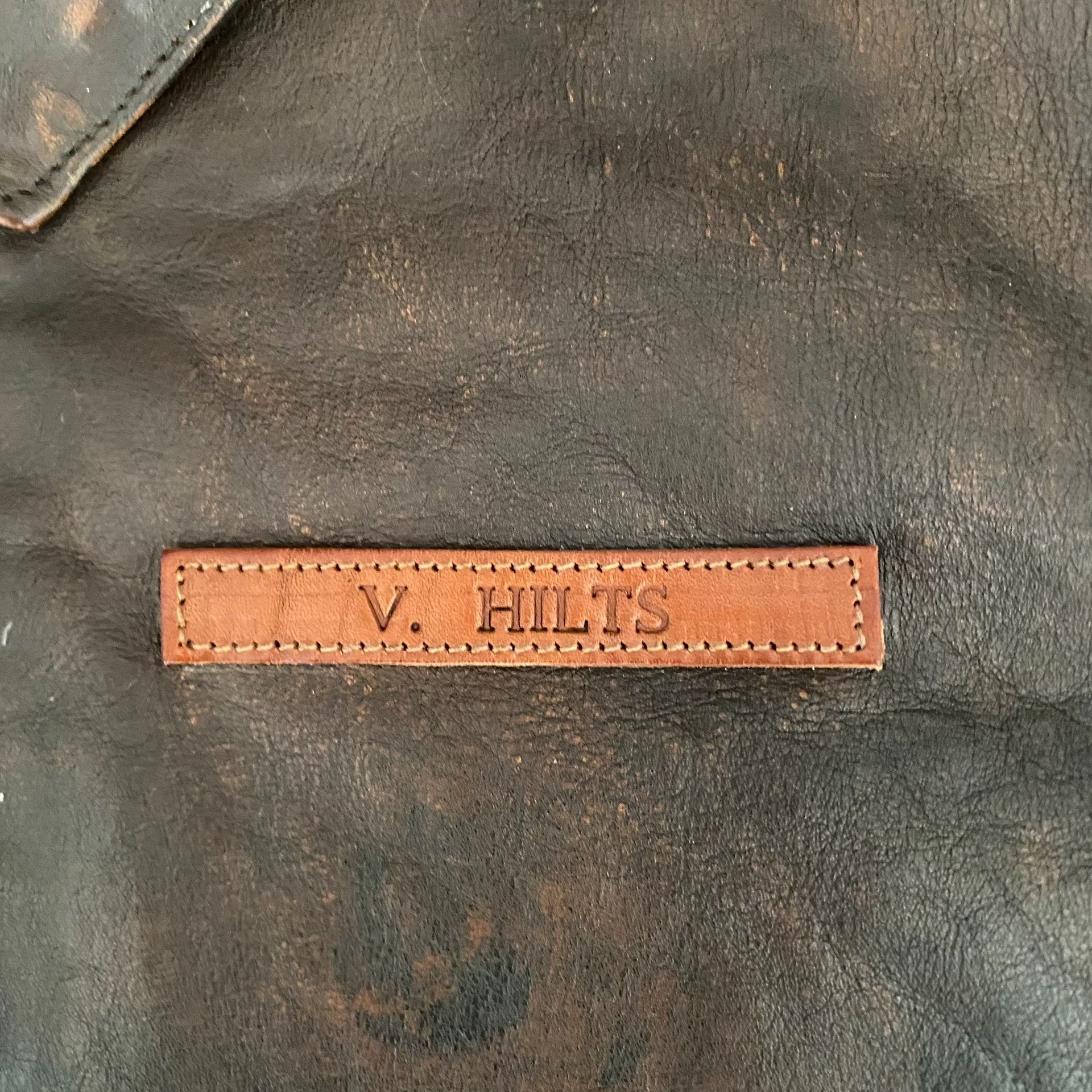 Eastman Distressed Horsehide A2 Flight Jacket — back