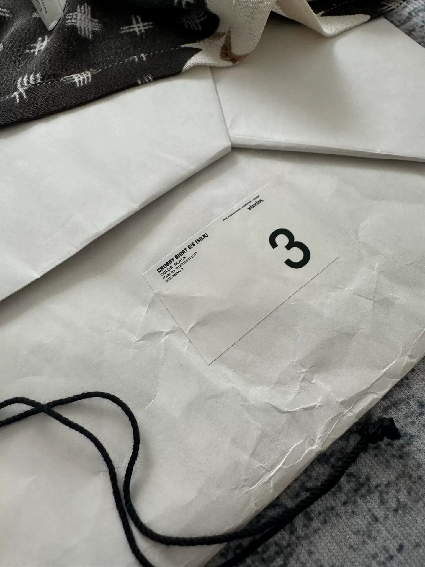 VISVIM CROSBY SHIRT S/S SILK — back