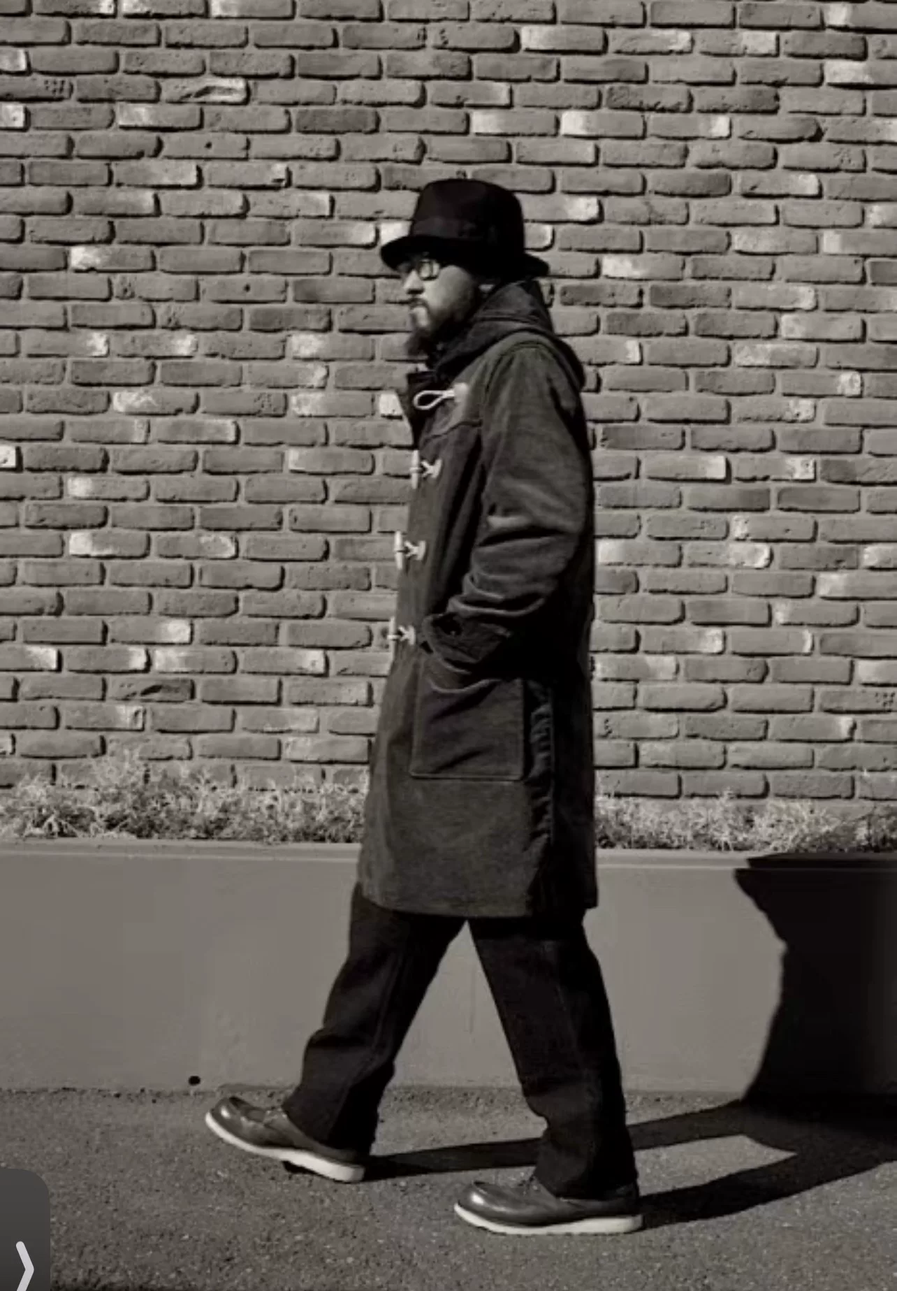 Freewheelers Snowflake Corduroy Duffel Coat
