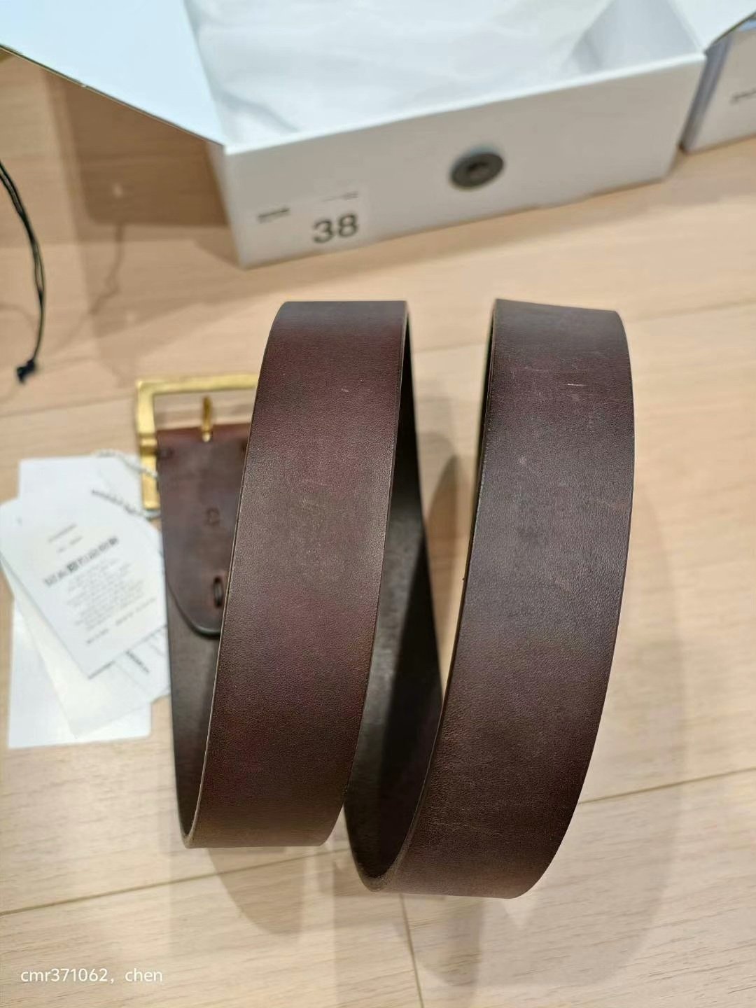 VISVIM 24AW PLAIN BELT 40MM — back