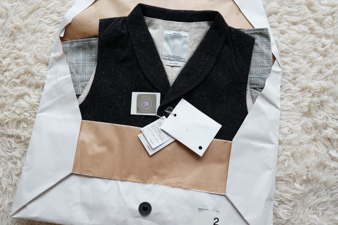 visvim Granger Snowflake Wool Vest — front