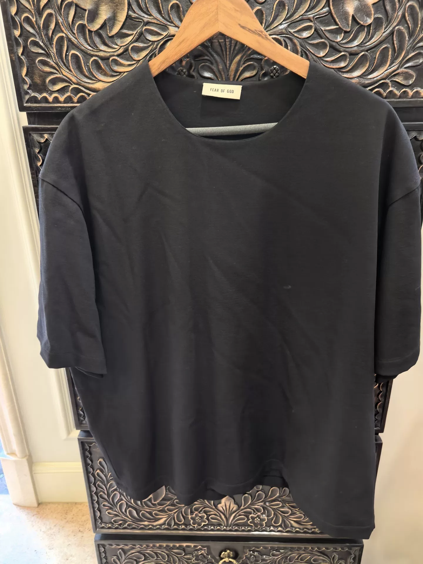 Fear of God Black Short-Sleeve T-Shirt