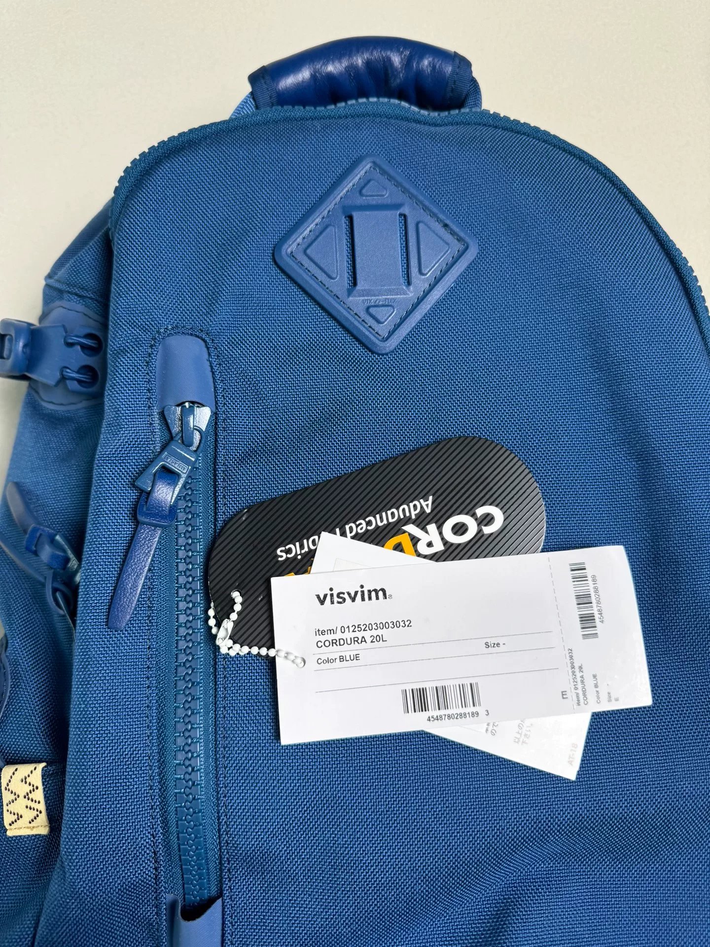 VISVIM 25AW CORDURA 20L Backpack — label