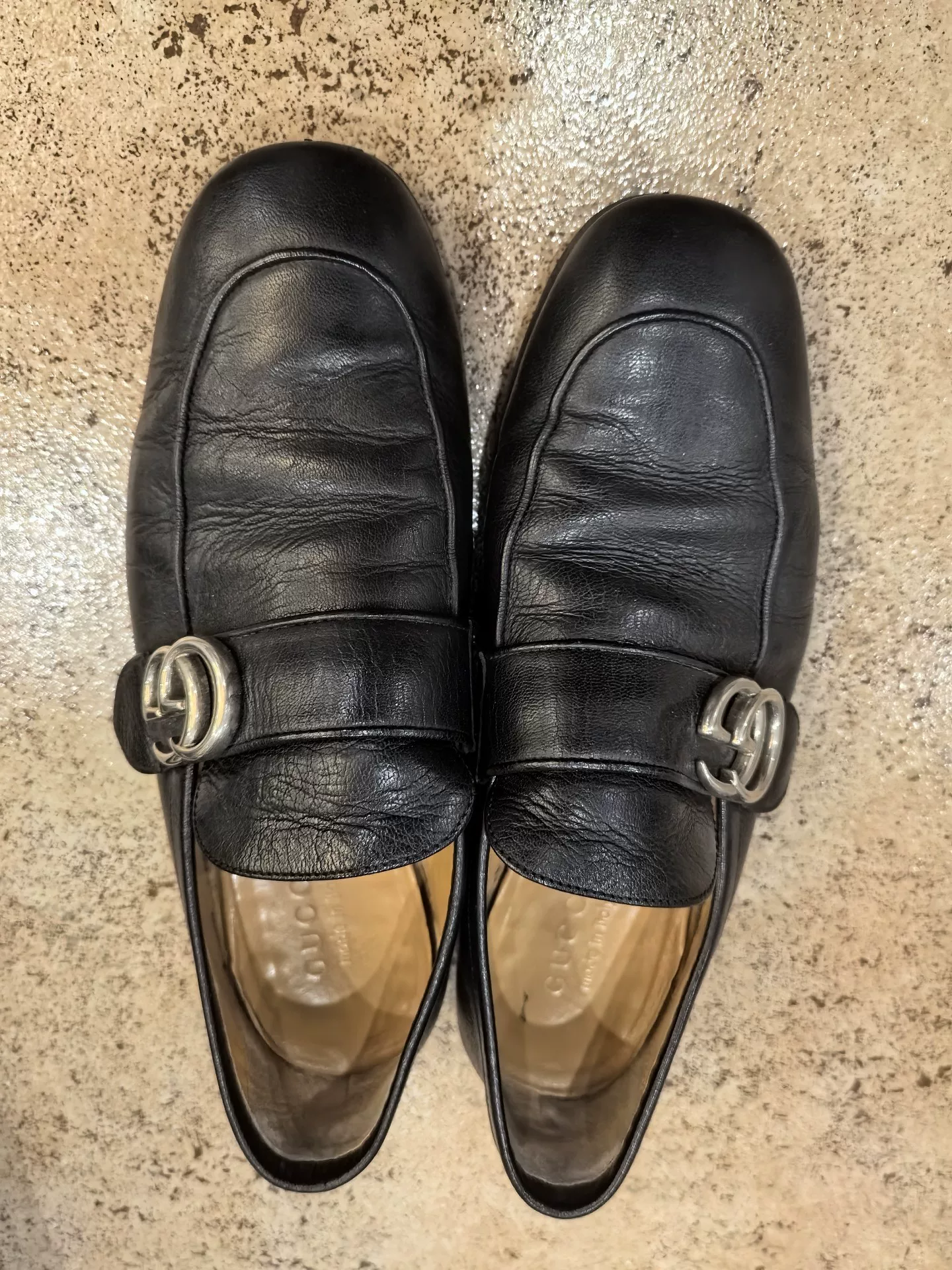 Gucci Men's Black Leather Loafers