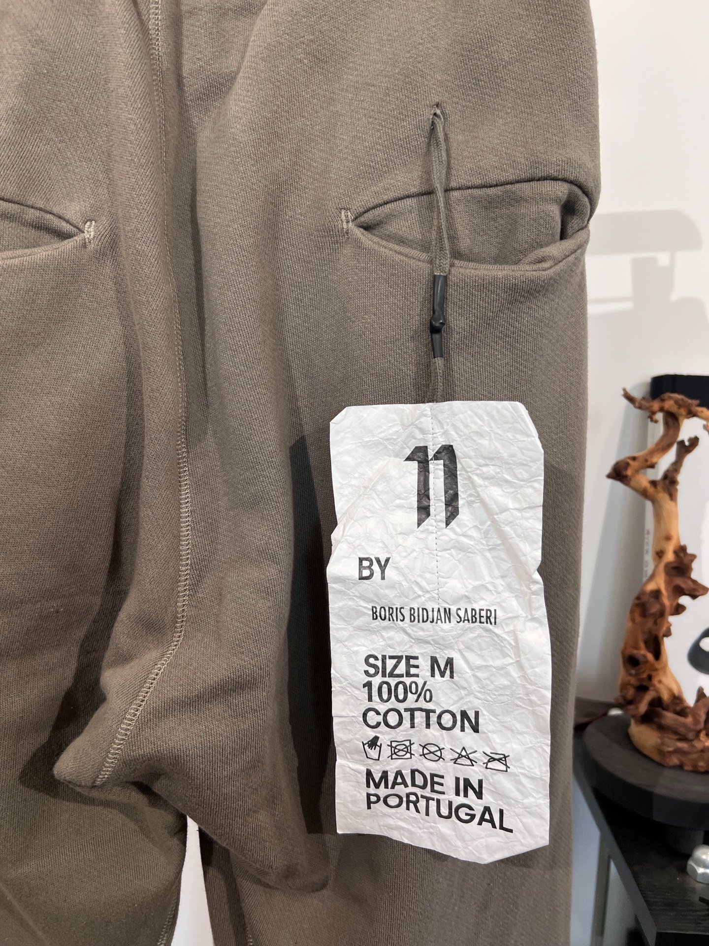 BBS P3 Olive Green Sweatpants — label