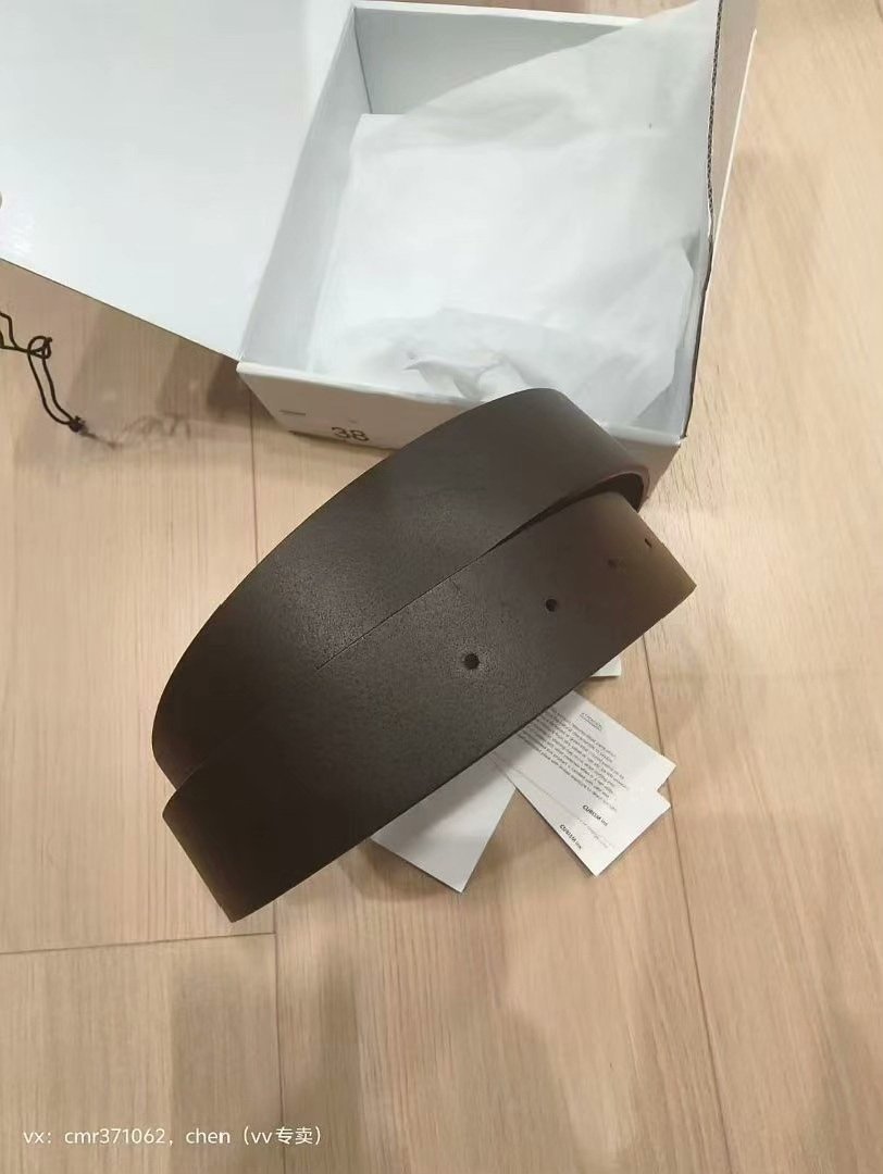 VISVIM 23AW PLAIN BELT 40MM — front