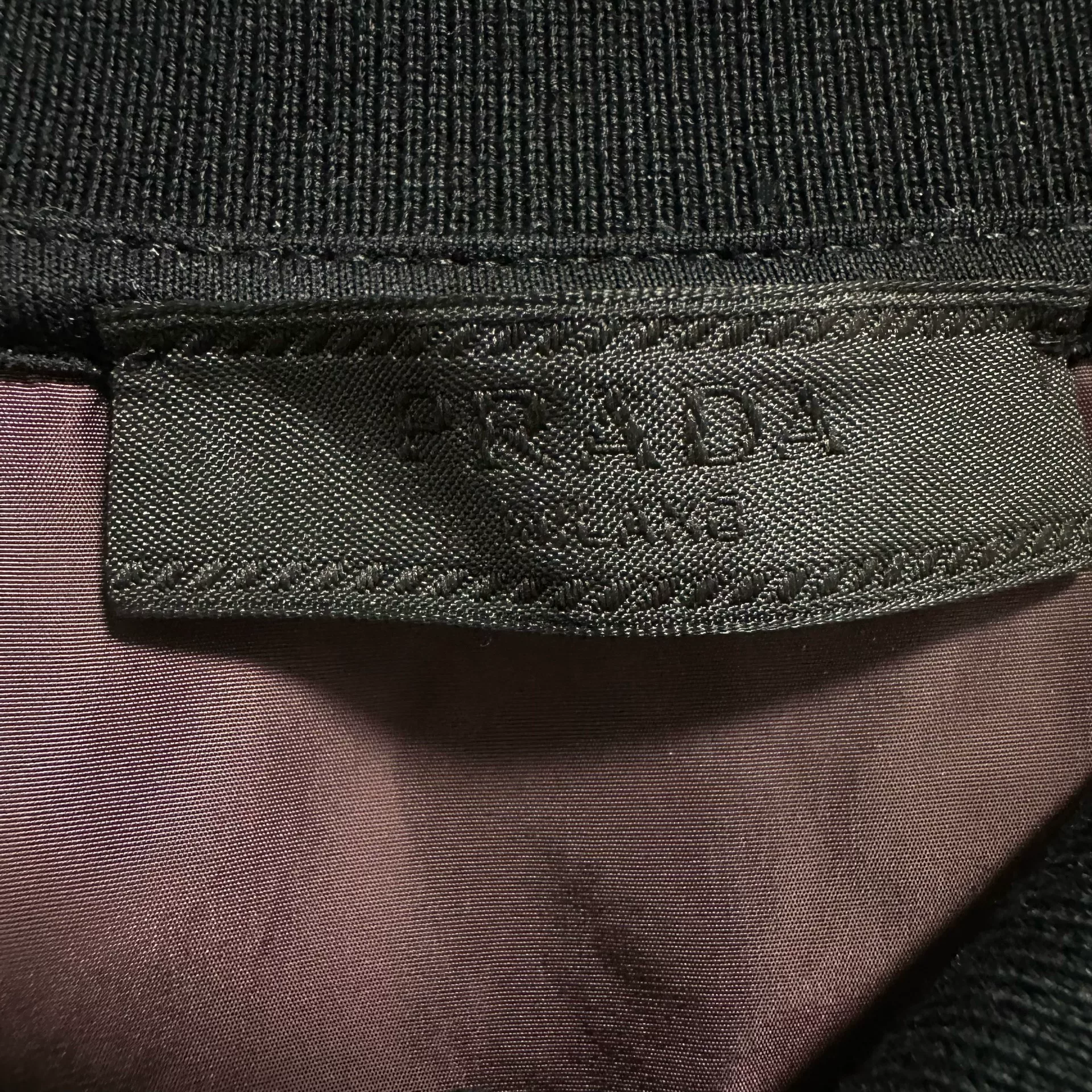 Prada Triangle Logo Chest Pocket Polo — back