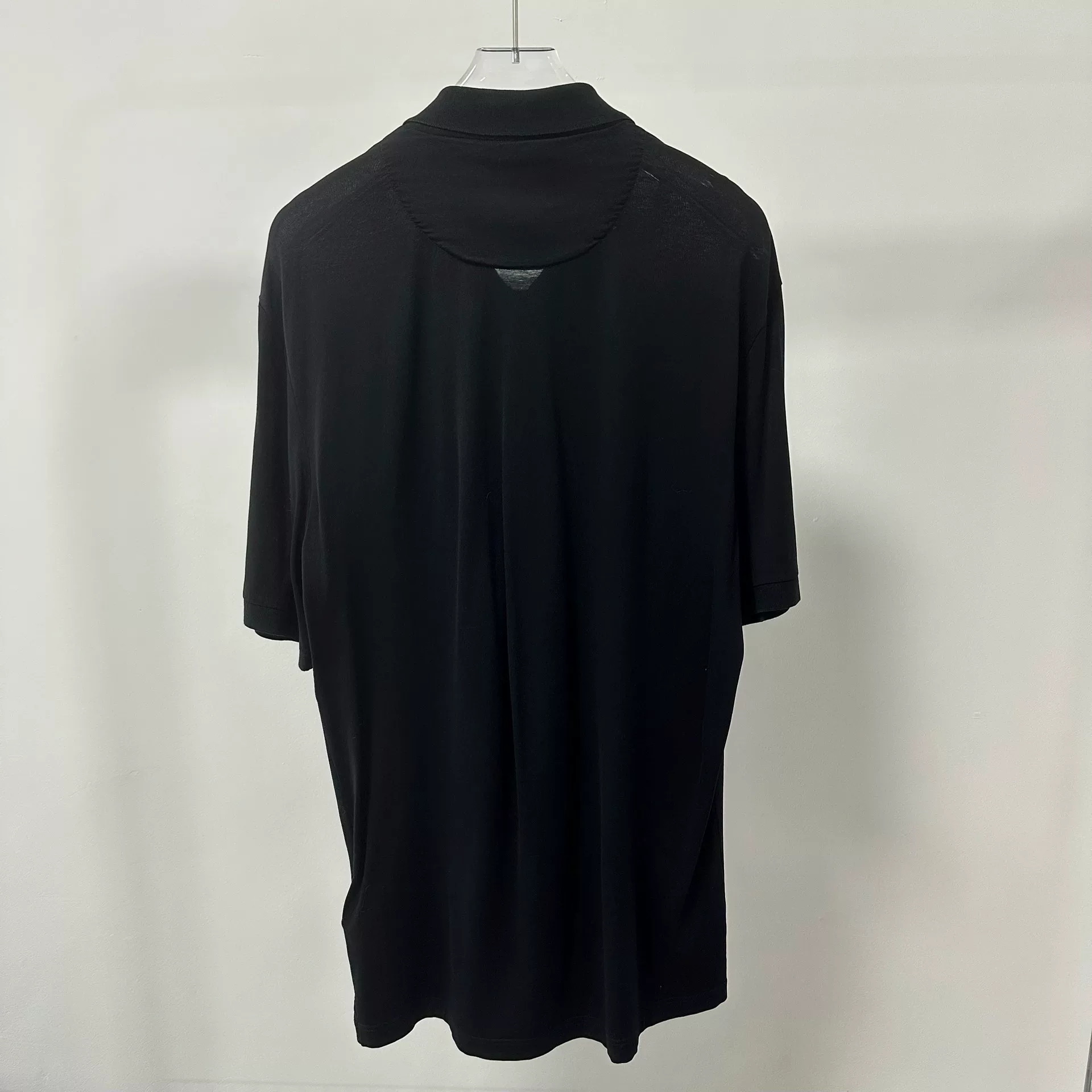 Prada Triangle Logo Chest Pocket Polo — detail