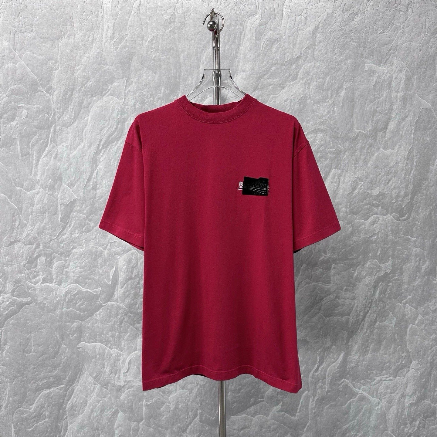 Balenciaga Coke Embroidery Tape Short Sleeve Tee