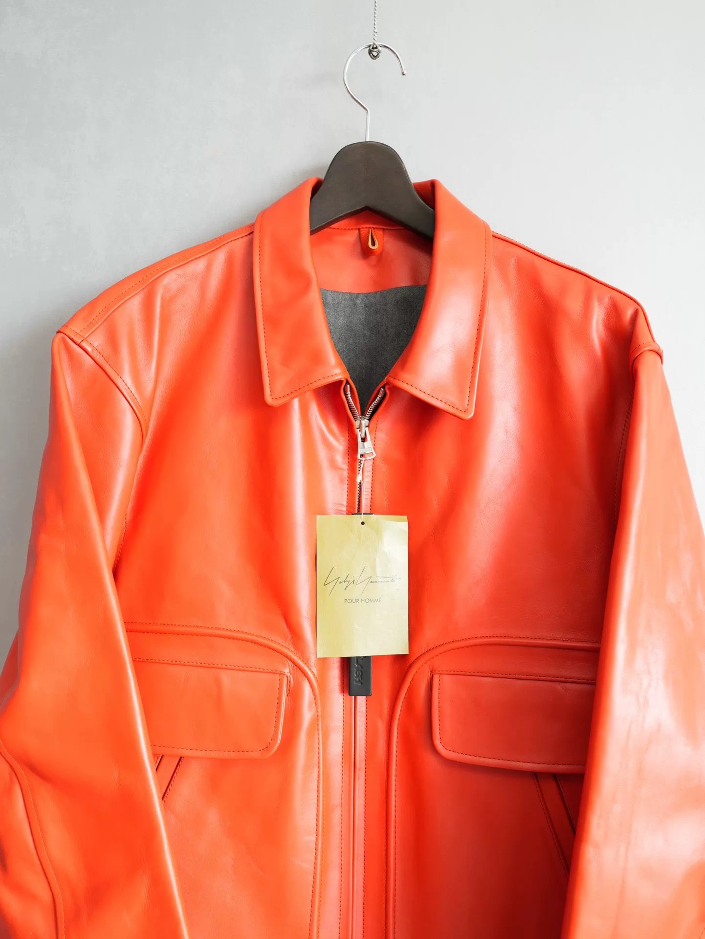 Yohji Yamamoto 22AW Leather Blouson — front
