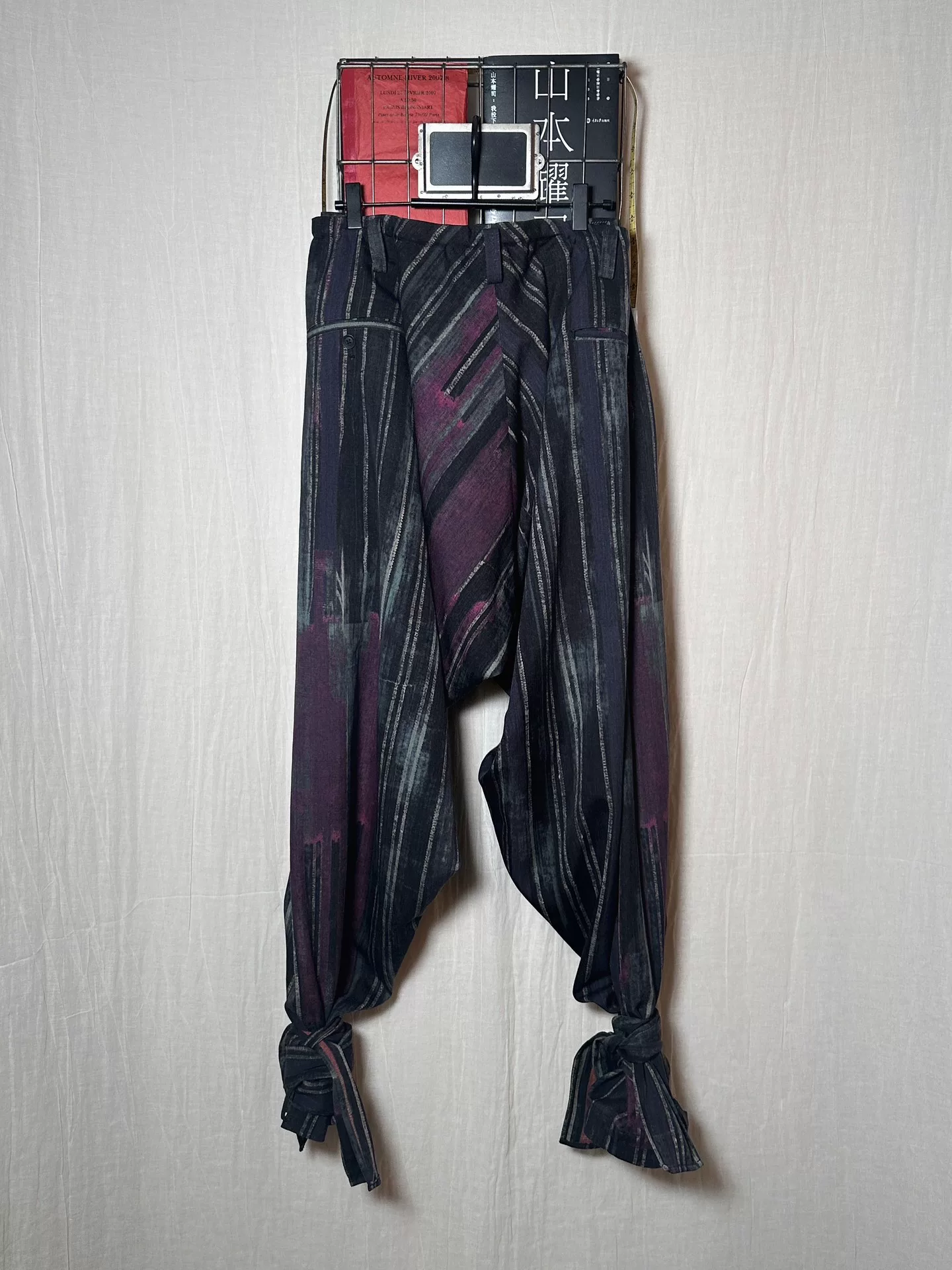 Yohji Yamamoto 23AW Tie-Up Pants — label