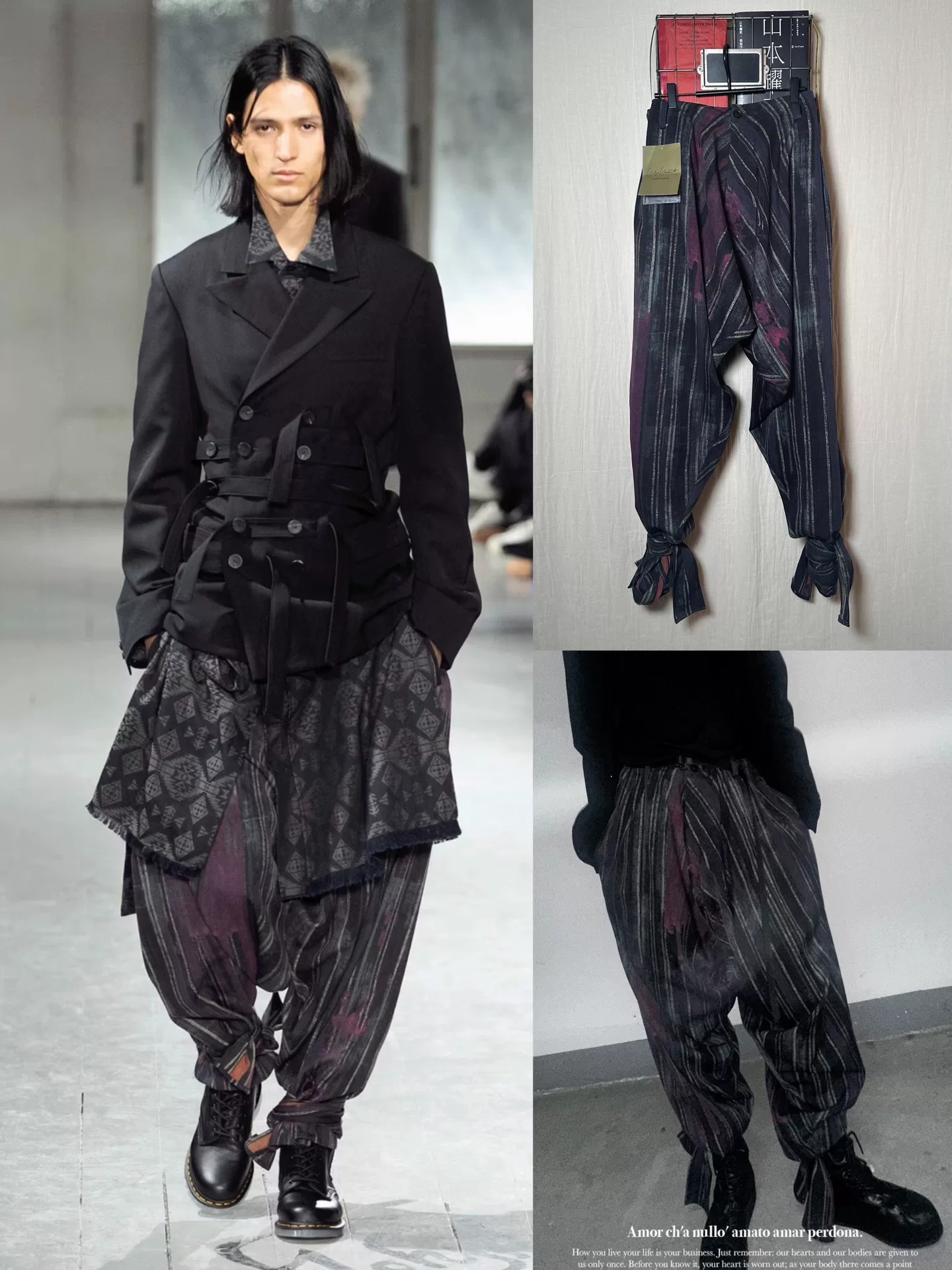 Yohji Yamamoto 23AW Tie-Up Pants