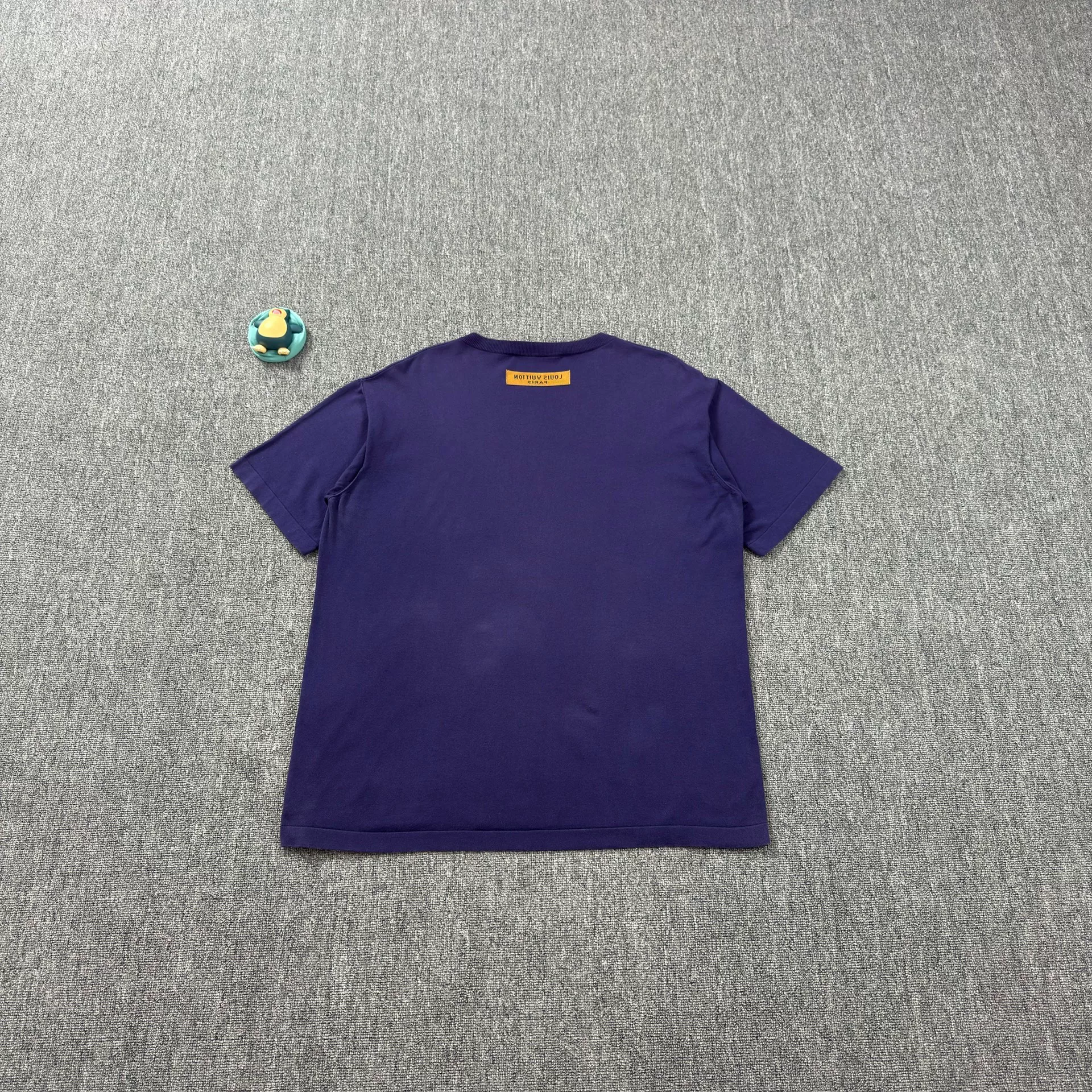 Louis Vuitton Purple Cursive Logo T-Shirt XL — front