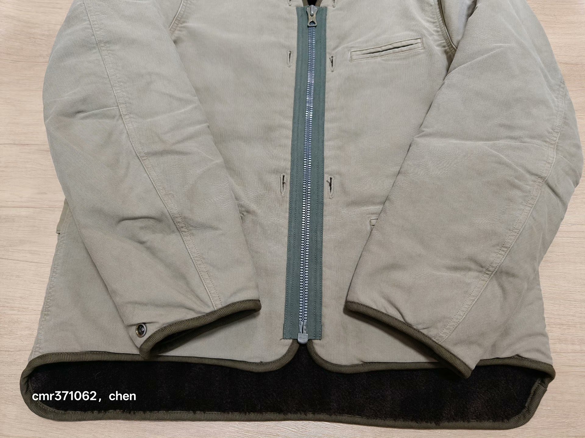 VISVIM 22AW Military Liner Jacket — detail