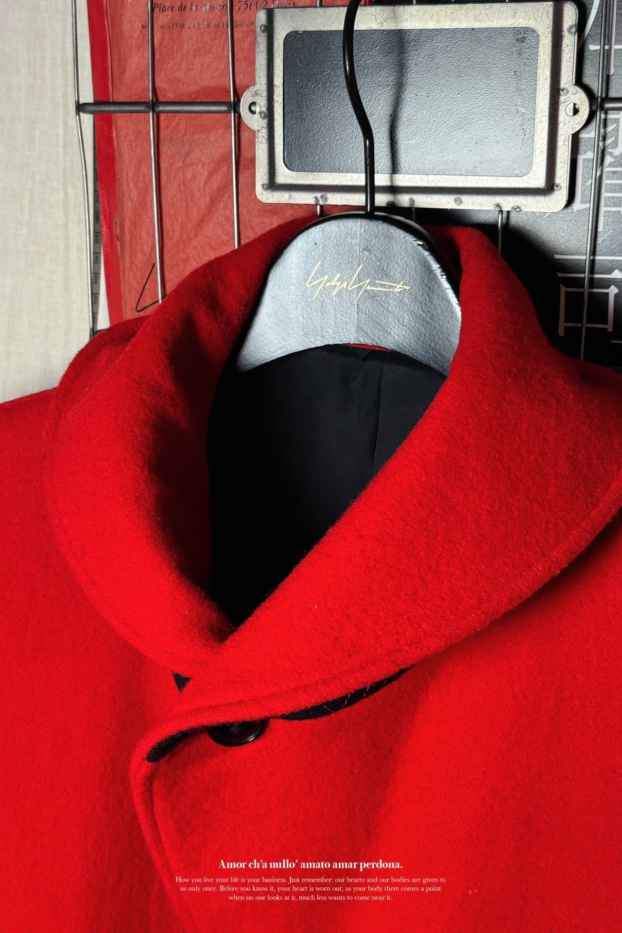 Yohji Yamamoto 11AW Shawl Collar Blazer — back