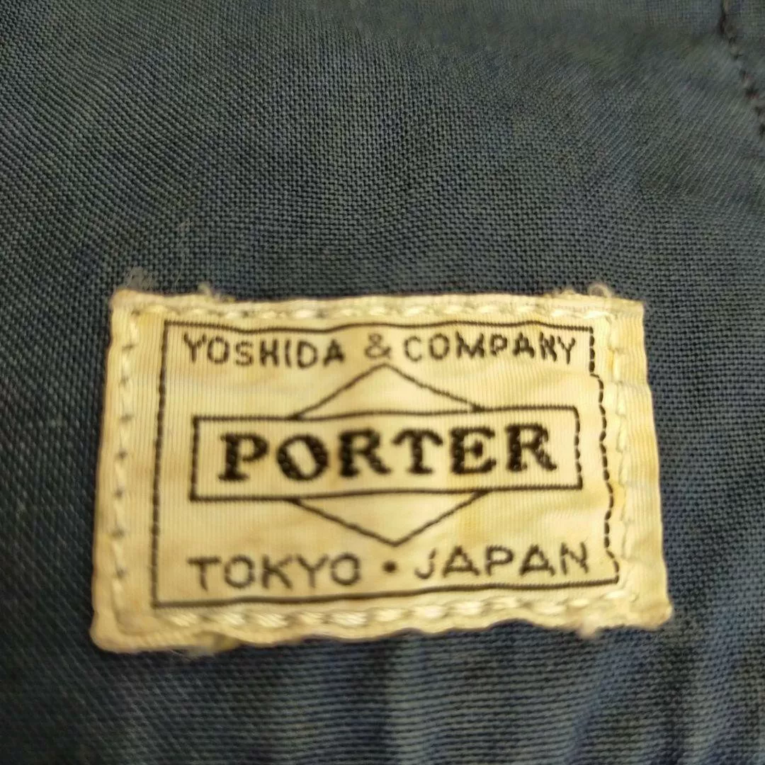 Porter Japan Indigo Dyed Shoulder Bag — front