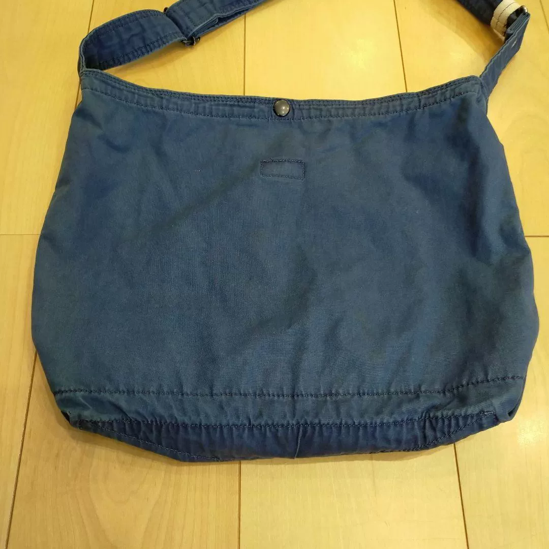 Porter Japan Indigo Dyed Shoulder Bag — label