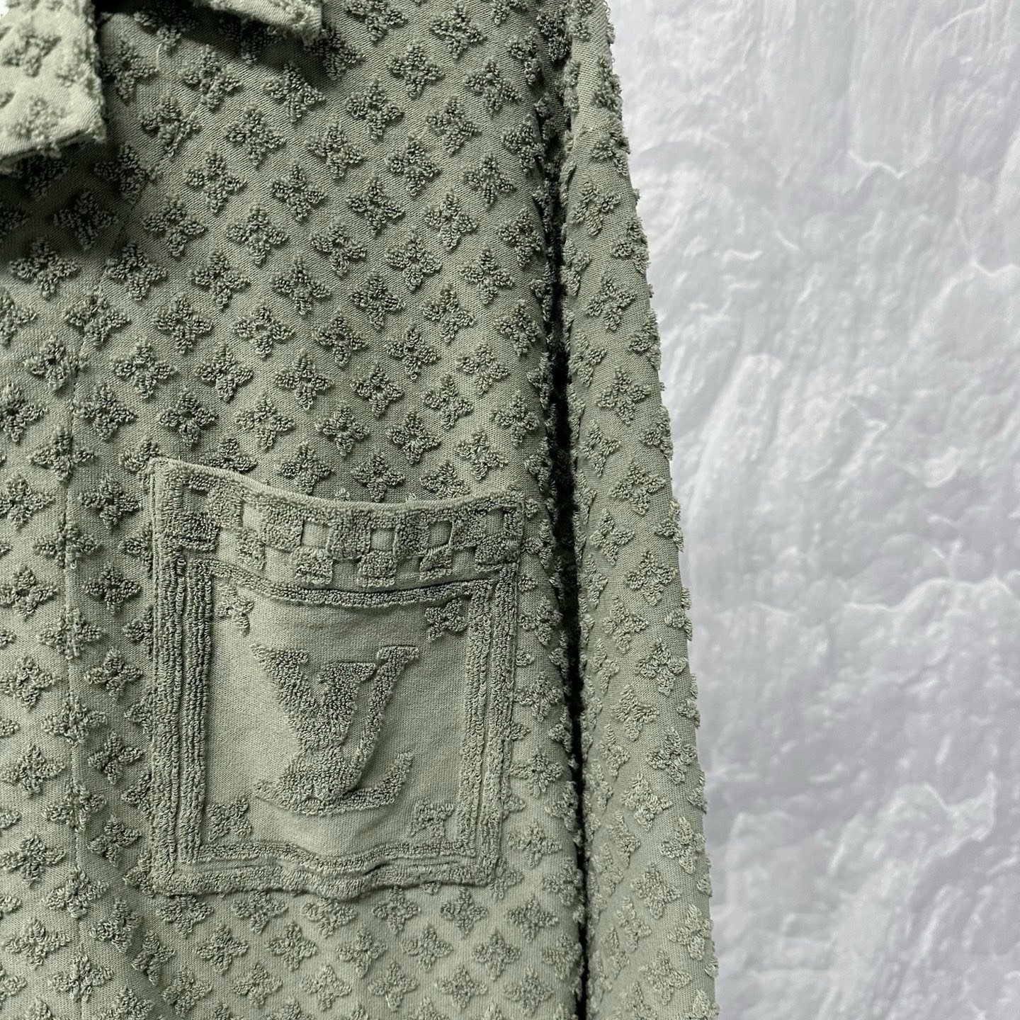 Louis Vuitton FW25 All-Over Print Shirt Jacket — detail