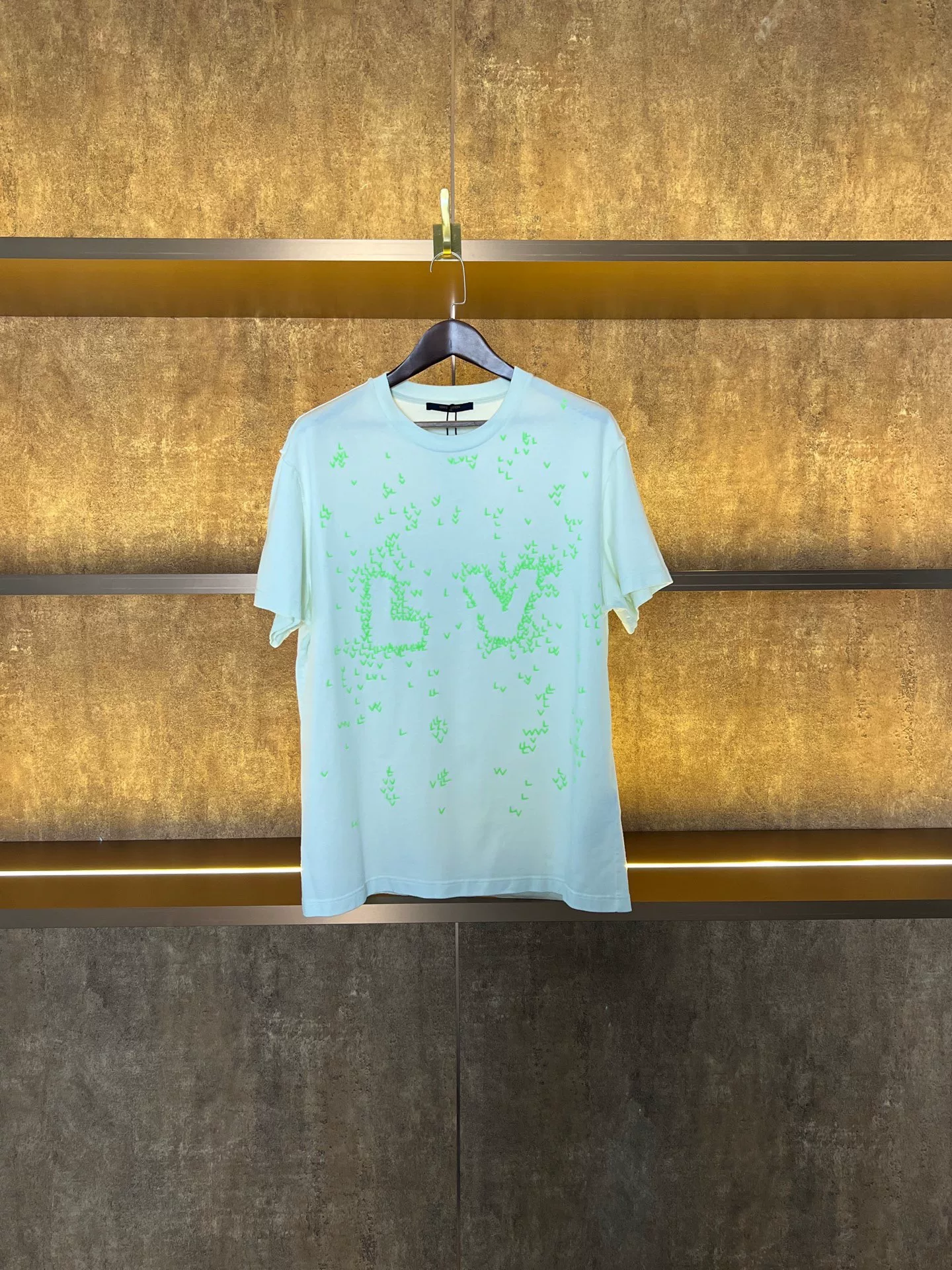 Louis Vuitton Airplane Embroidery Short-Sleeve Tee