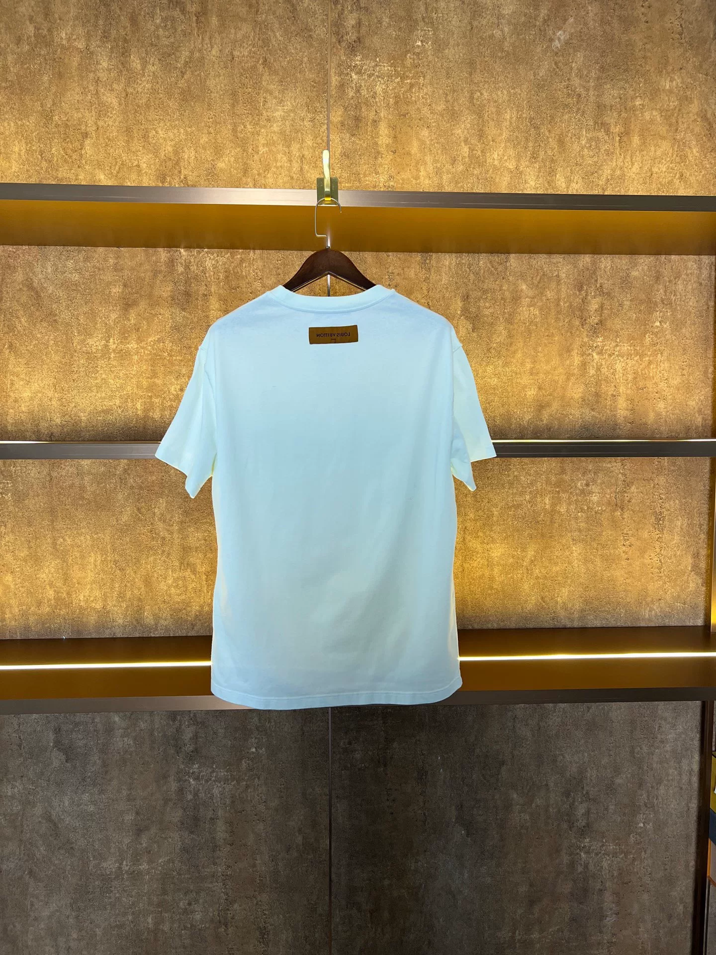 Louis Vuitton Airplane Embroidery Short-Sleeve Tee — front