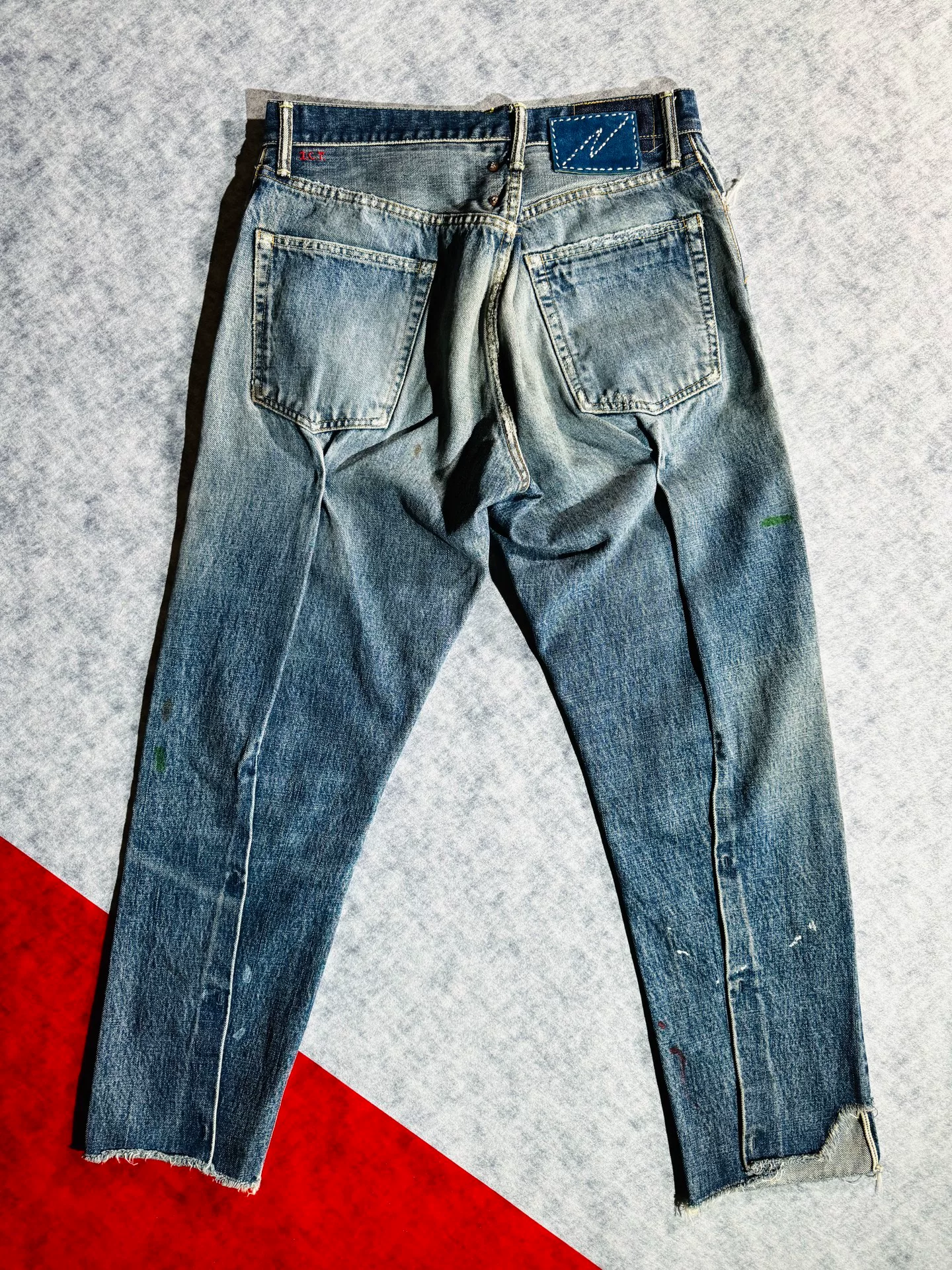 visvim Journeyman Tacked Crash 20AW ICT Jeans — front