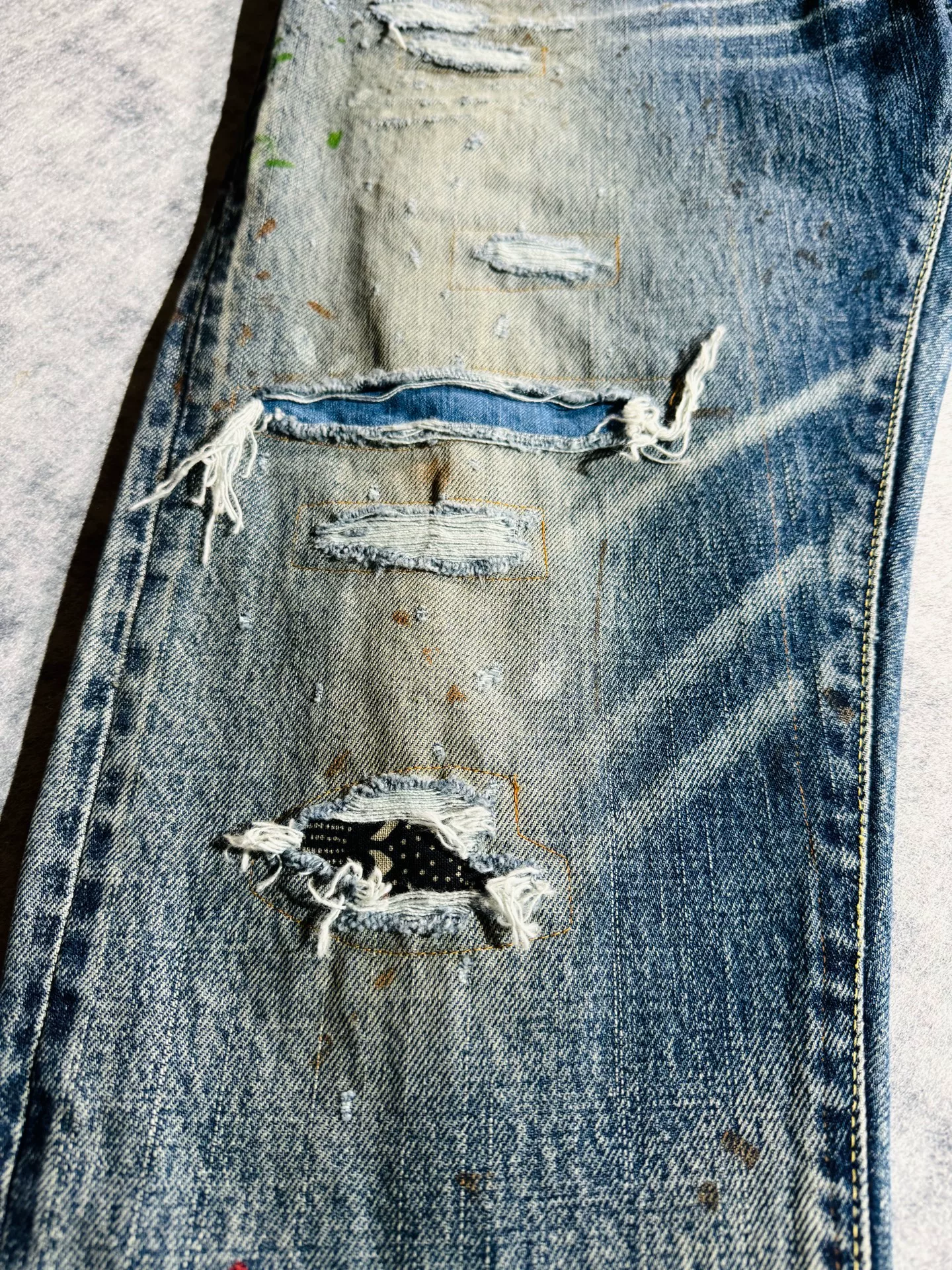 visvim Journeyman Tacked Crash 20AW ICT Jeans — back