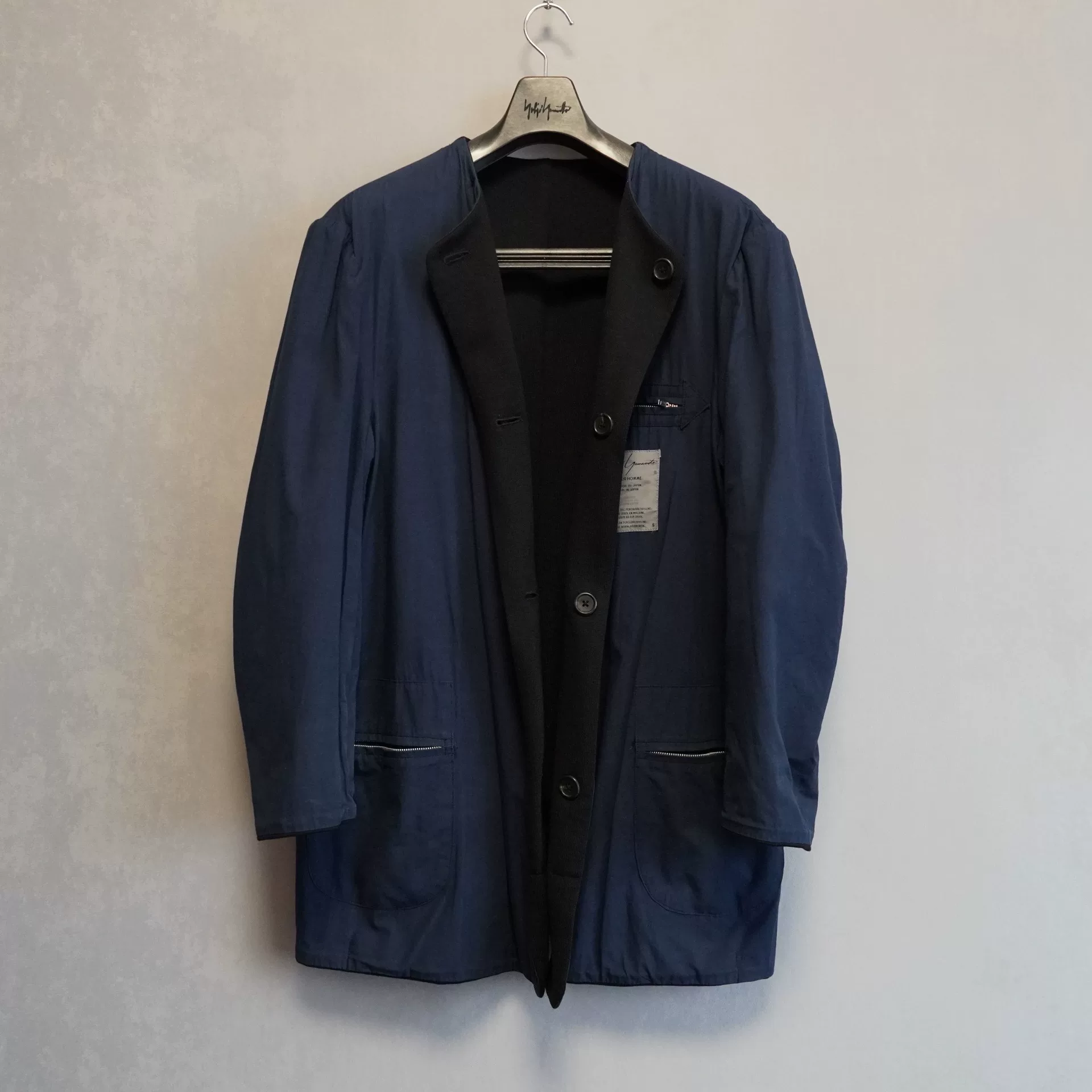 Yohji Yamamoto 80SS Double Knit Jacket — detail