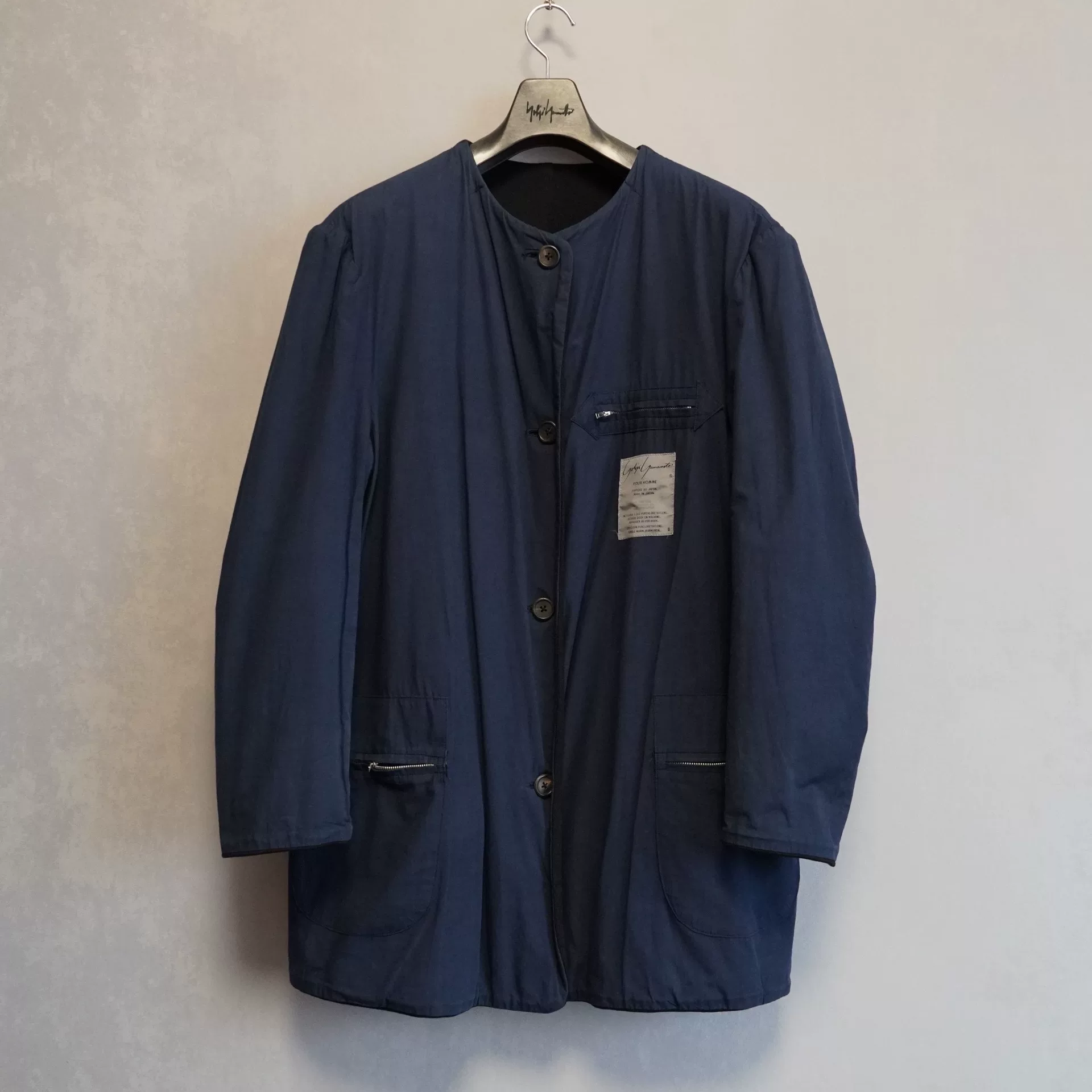 Yohji Yamamoto 80SS Double Knit Jacket — front