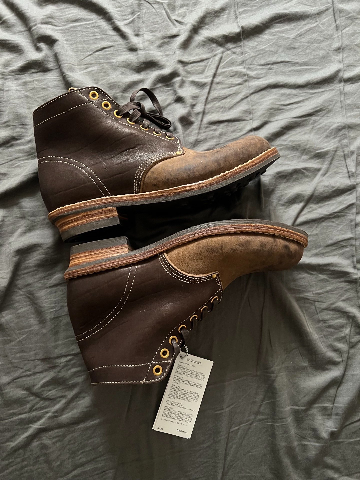 VISVIM 22AW BRIGADIER BOOTS — front