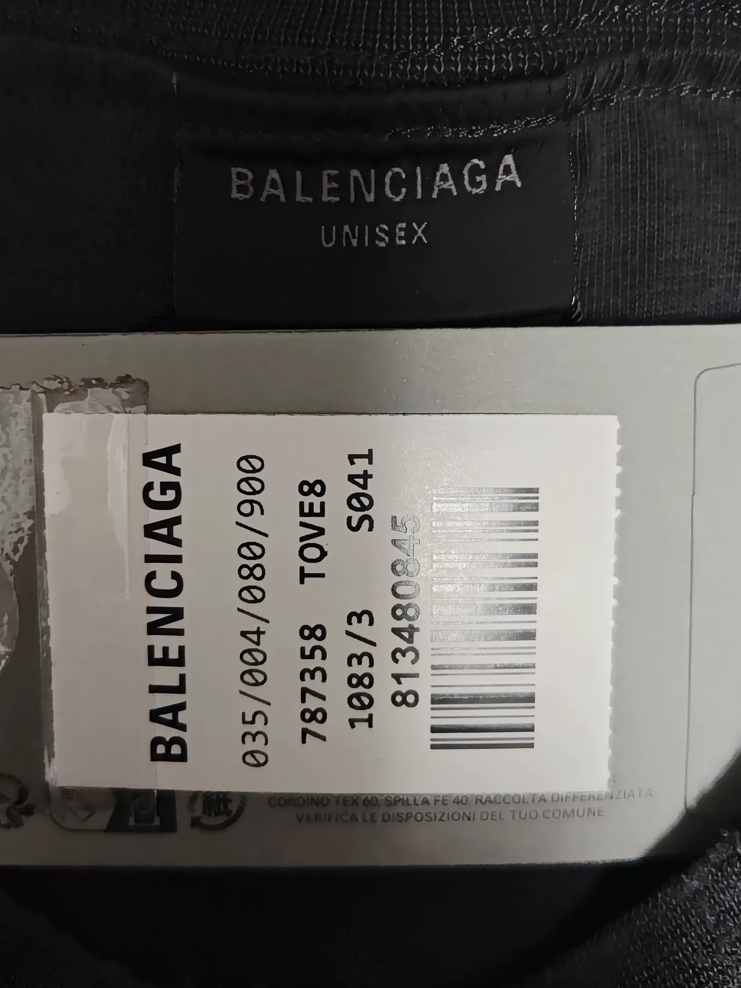 Balenciaga See Now Buy Now SS T-shirt — label