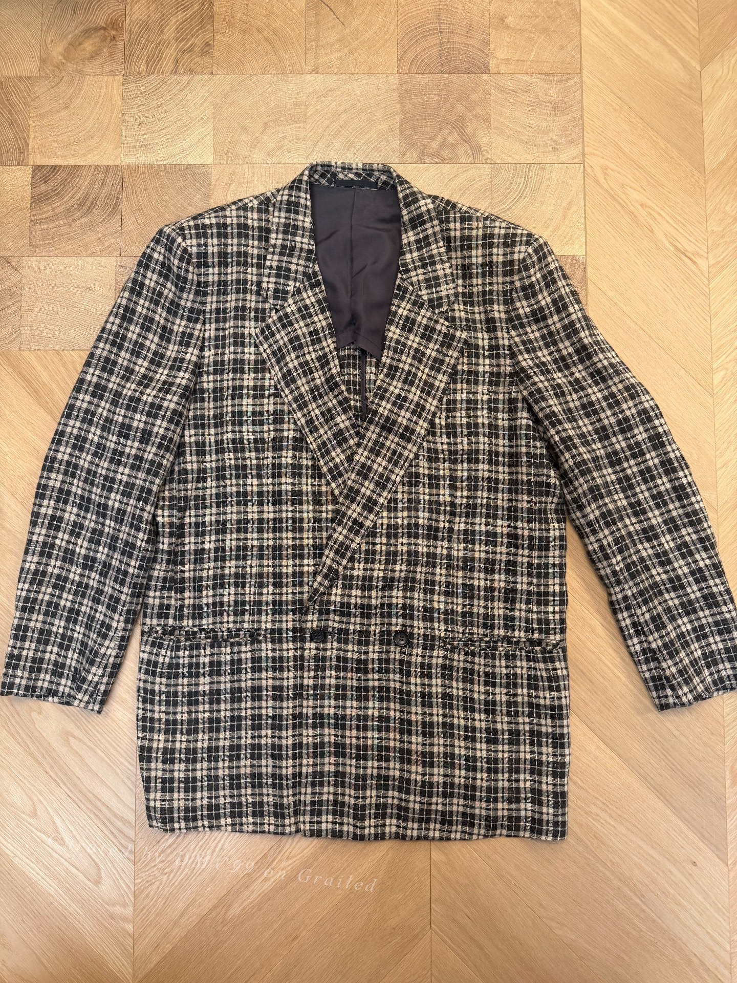 Comme des Garçons 80s Linen Padded Coat