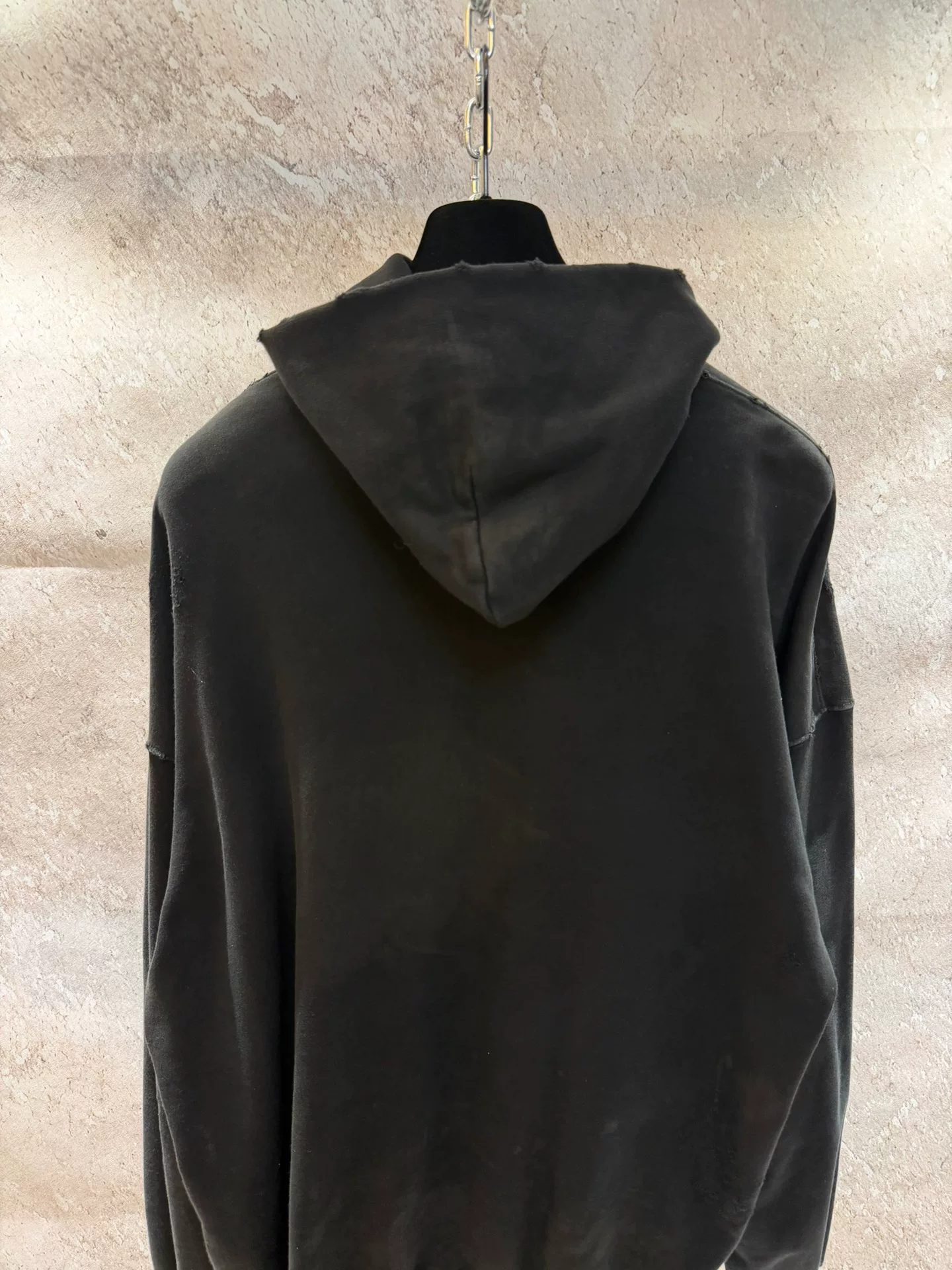 Balenciaga Manchester United Black Hoodie — back