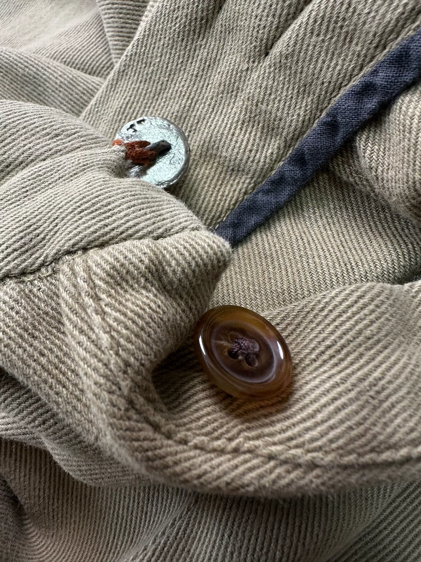 Geoffrey B SMALL Velvet Silver Buckle Overalls — label