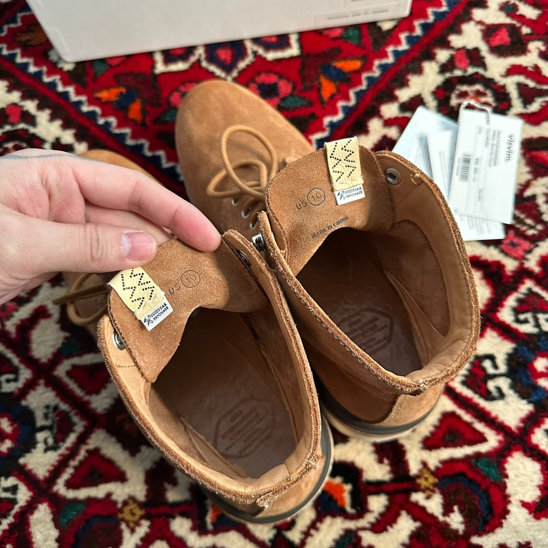 visvim 20ss Virgil Folk Boots — label