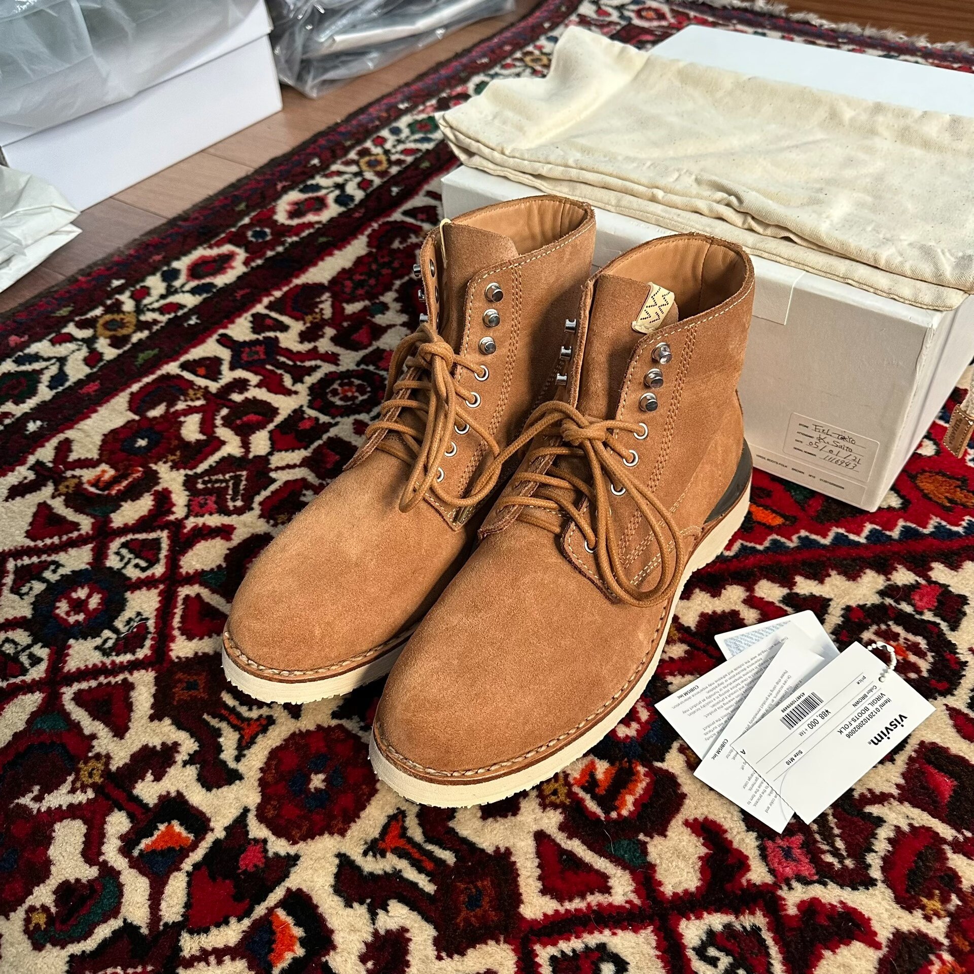 visvim 20ss Virgil Folk Boots — front