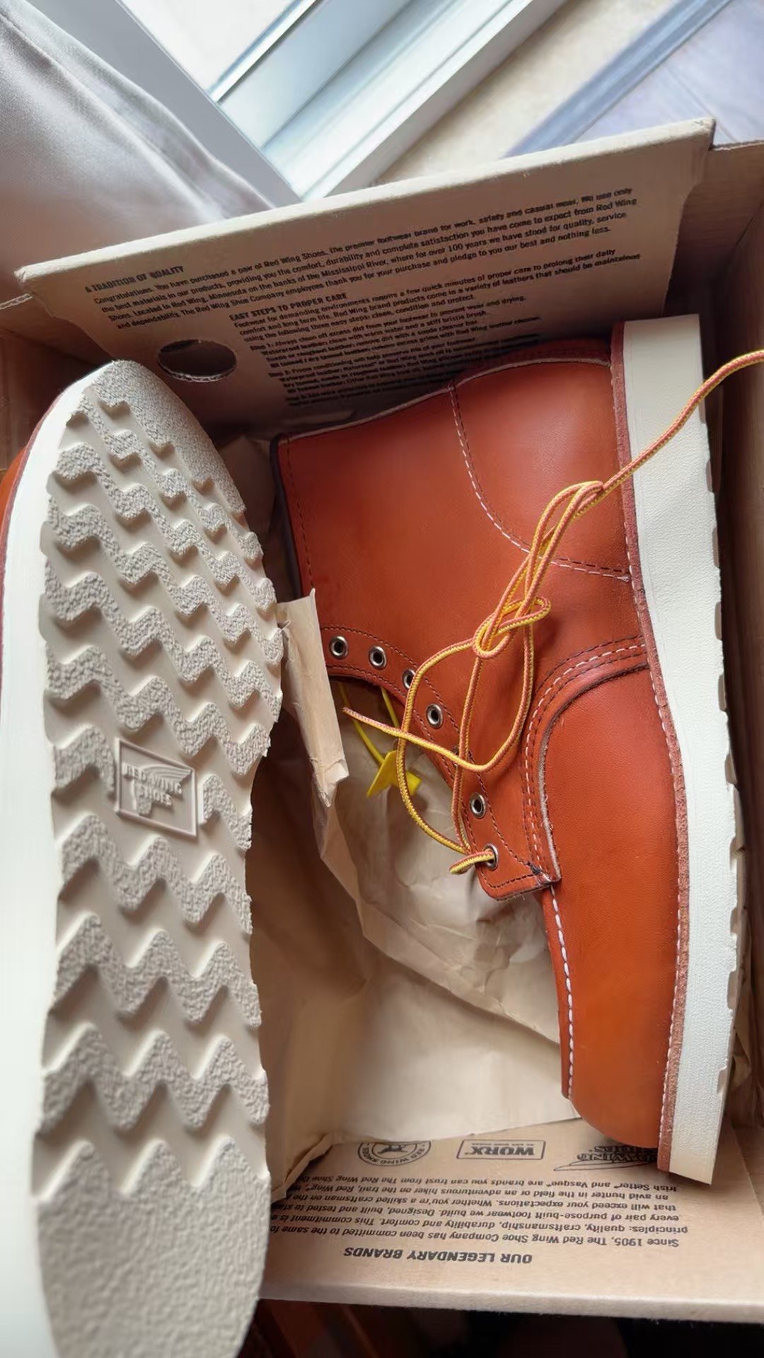 Redwing 875 Brown Leather Work Boots