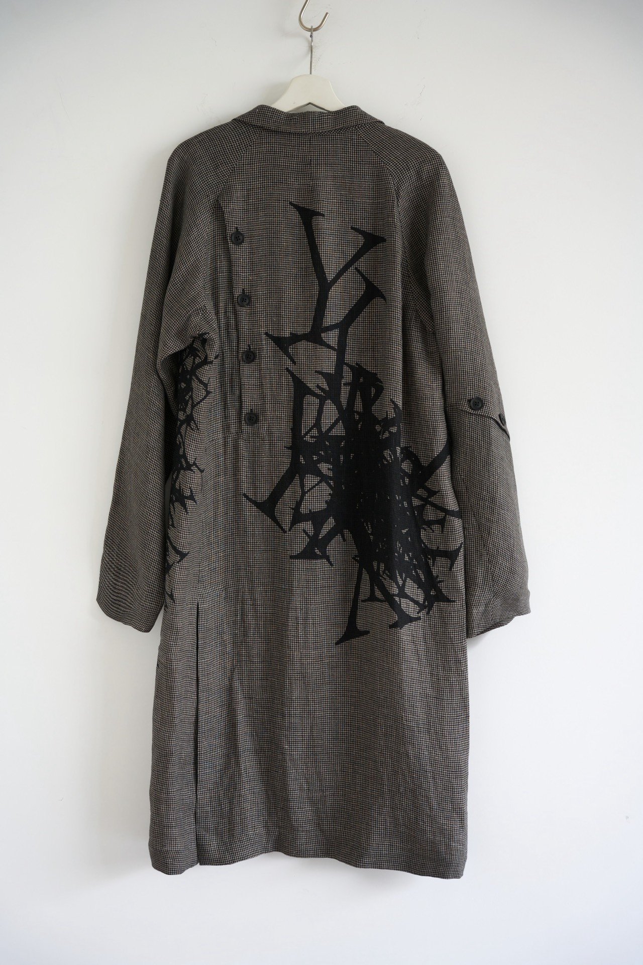 Yohji Yamamoto 24SS Houndstooth Coat — front