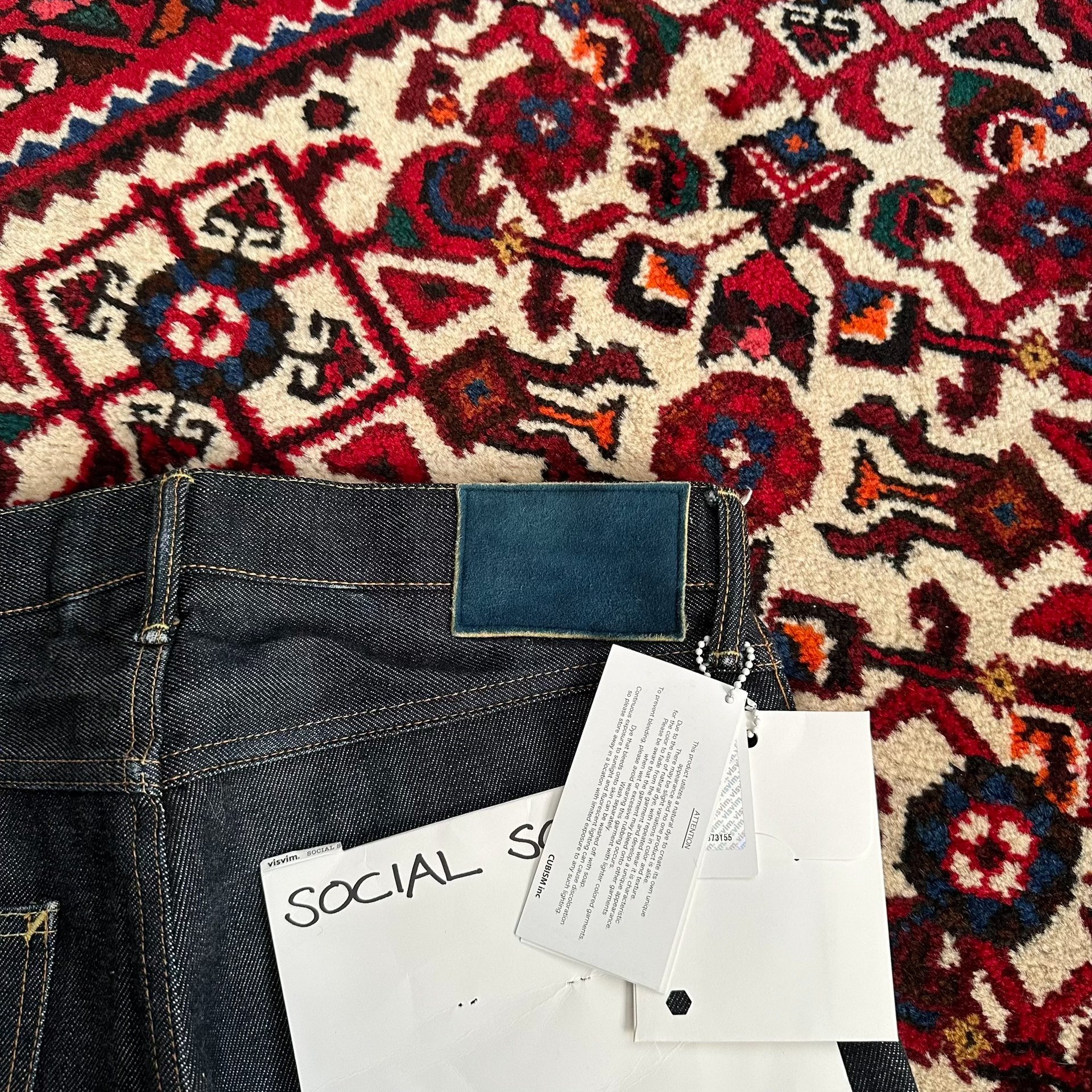 visvim 14AW 09R Black Raw Denim W32L30 — back