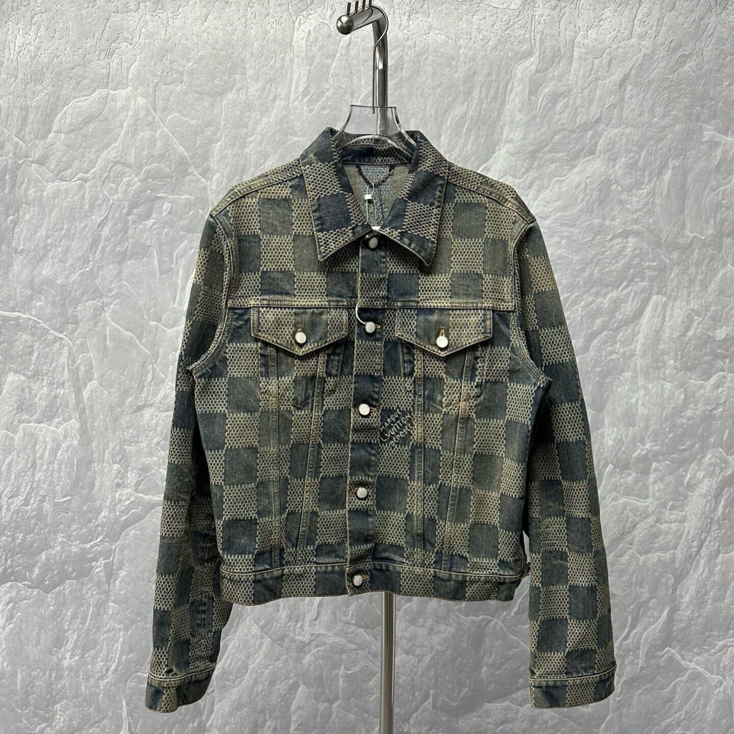 Louis Vuitton FW24 Checkerboard Denim Jacket
